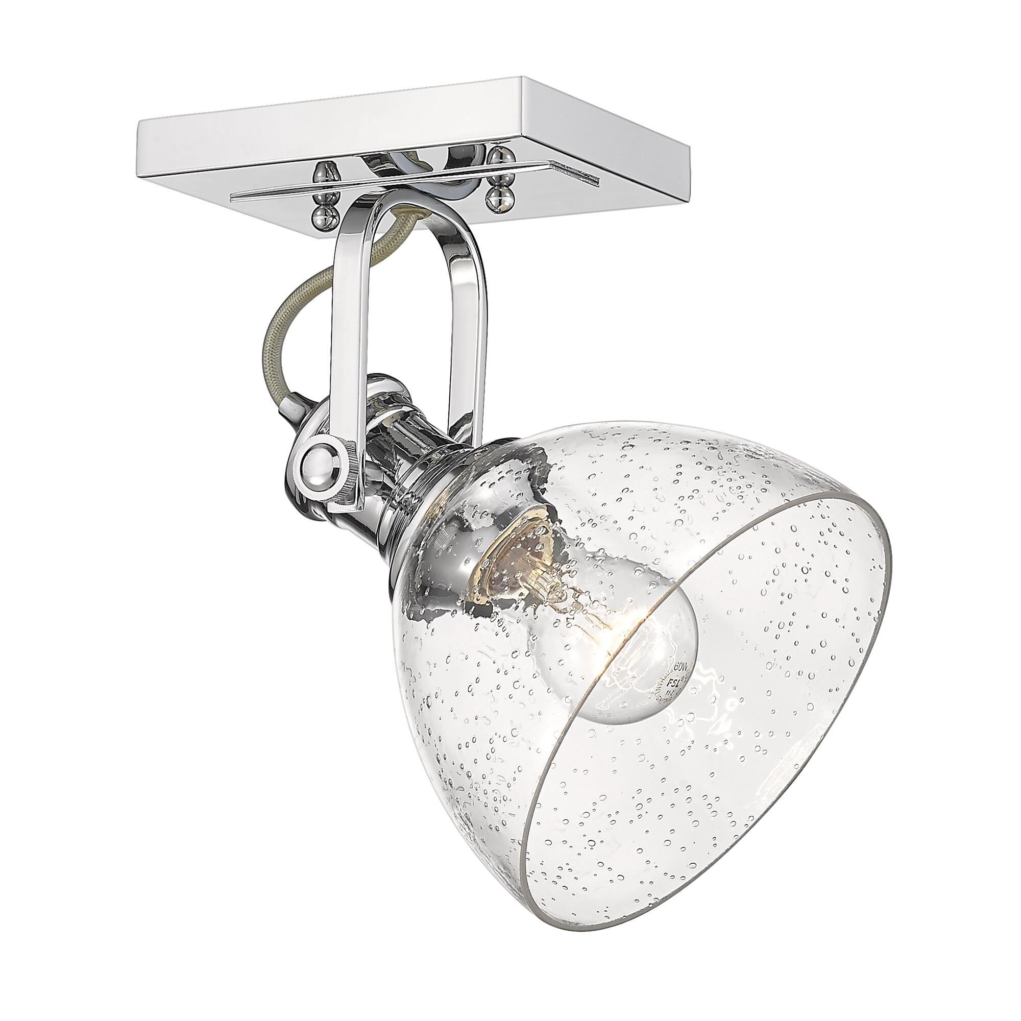 Hines 10 Inch Damp Rated Semi Flush Mount by Golden Lighting