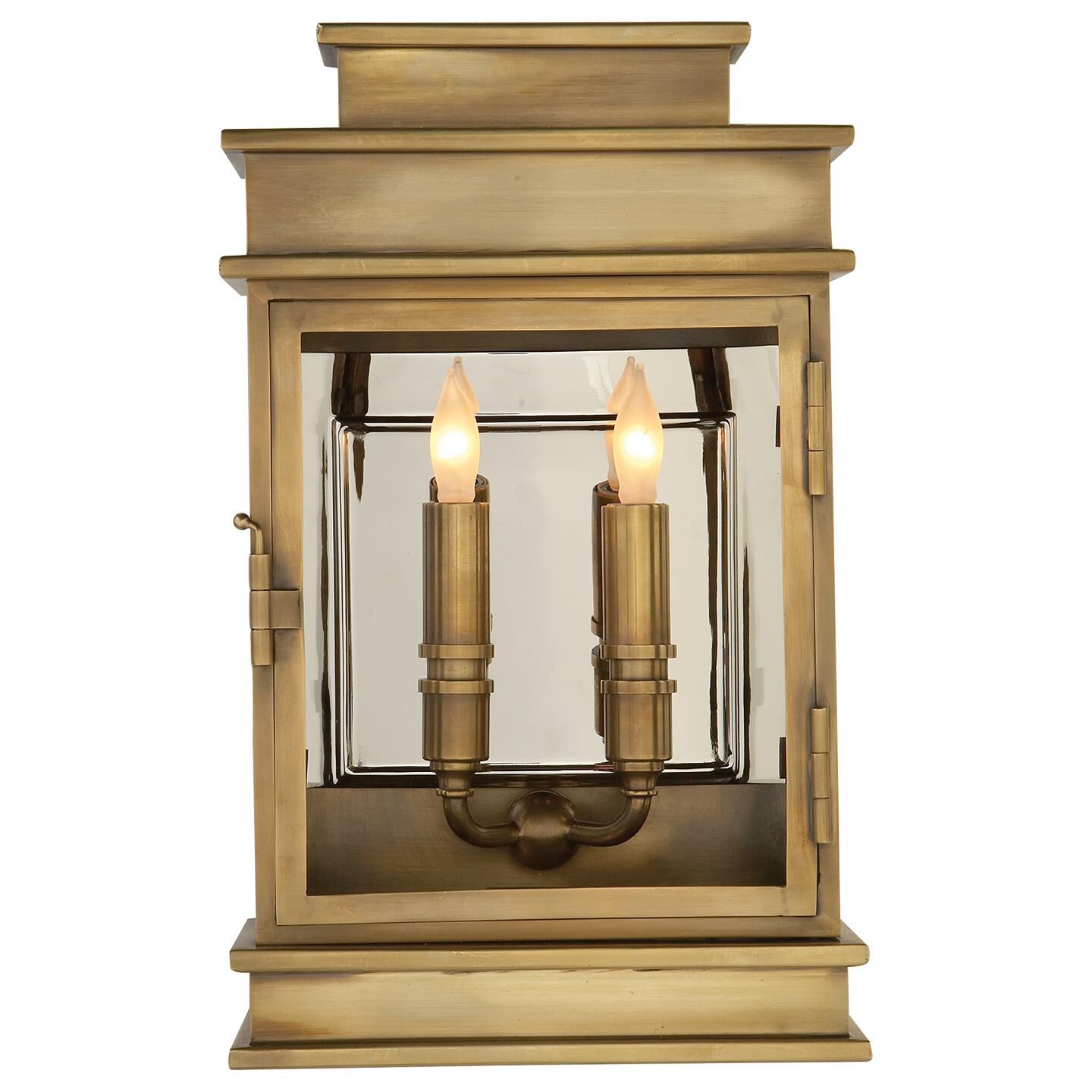 Chapman & Myers Linear Lantern 15 Inch Tall 2 Light Outdoor Wall Light by Visual Comfort Signature Collection