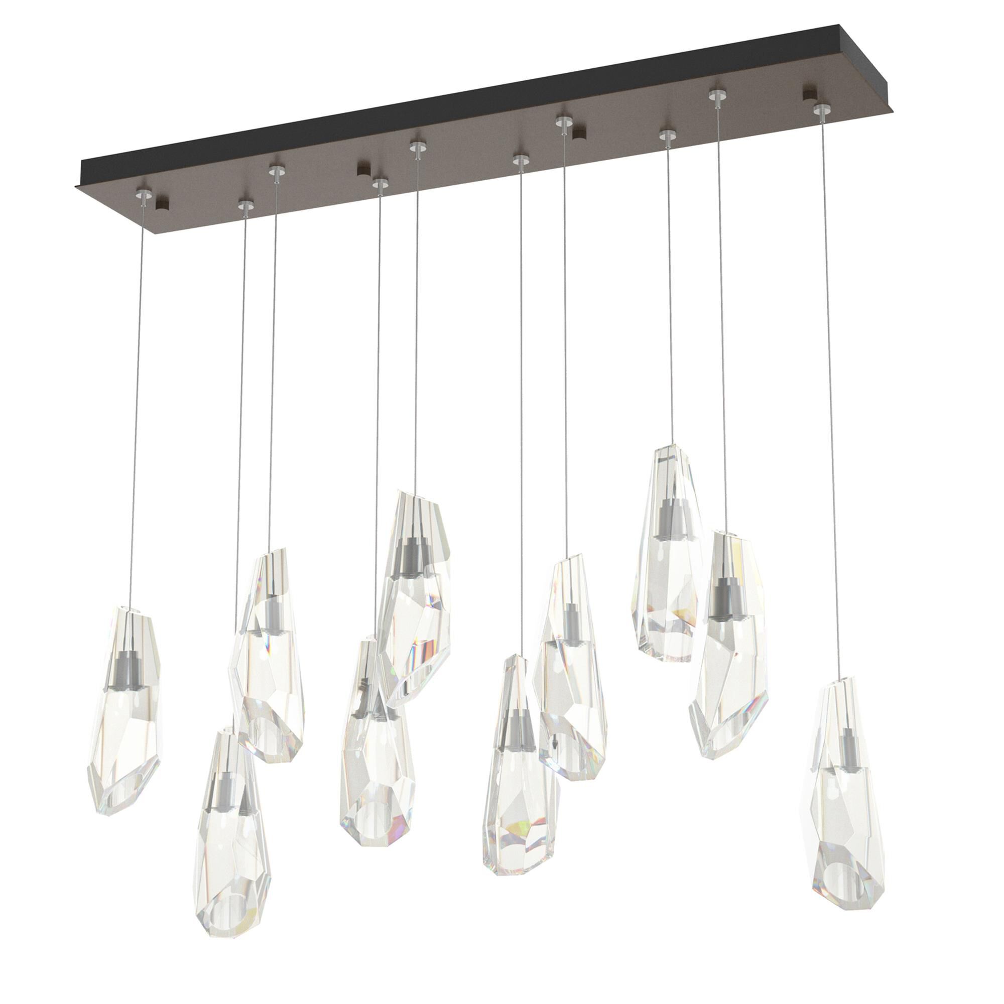 Shown in Bronze finish and Crystal accent
