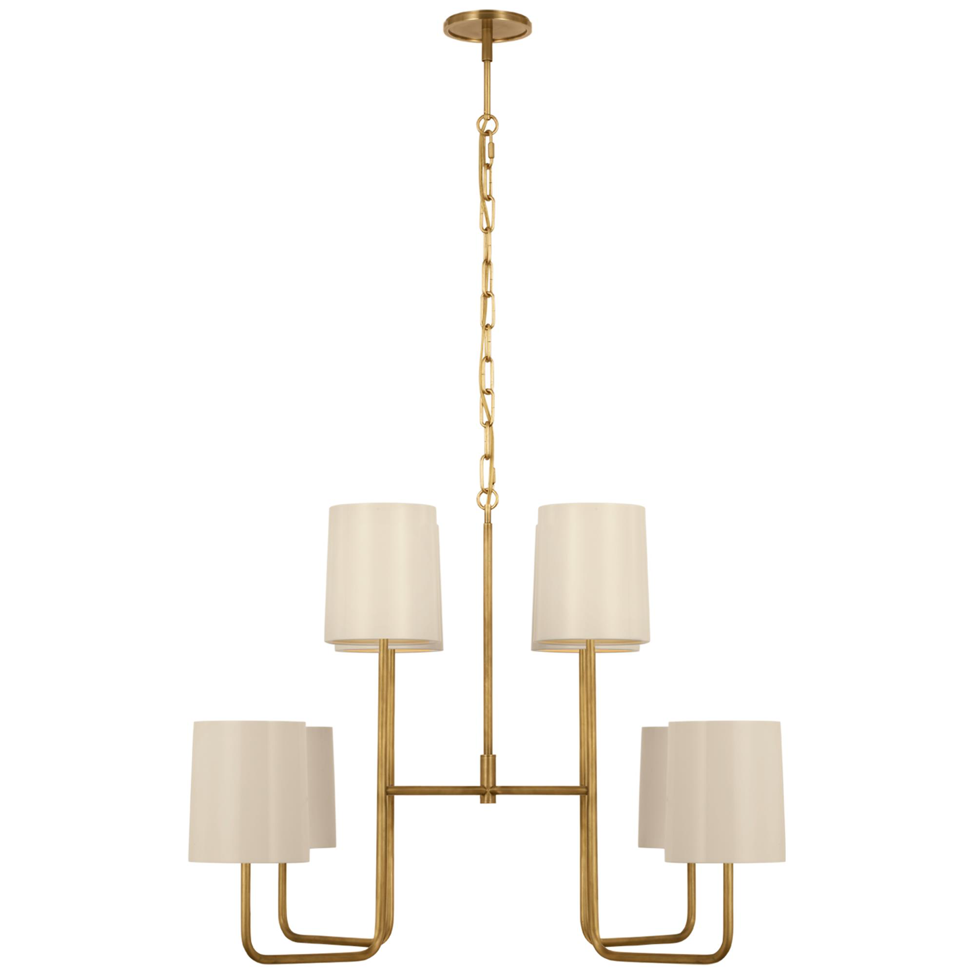 Shown in Soft Brass finish and China White shade
