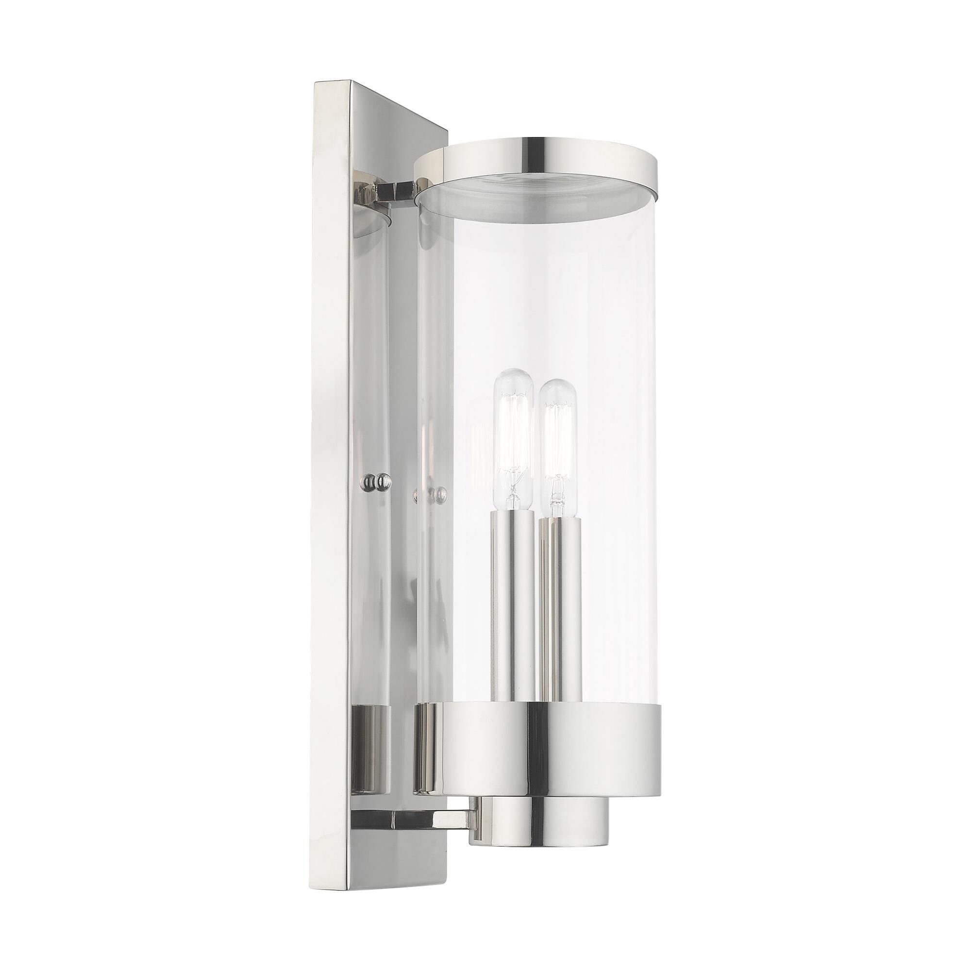Hillcrest 15 Inch Tall 2 Light Outdoor Wall Light by Livex Lighting