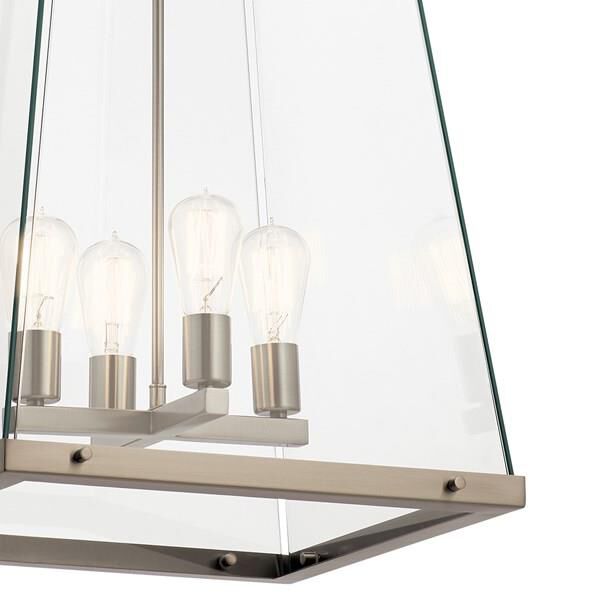 Shown in Classic Pewter finish and Clear glass