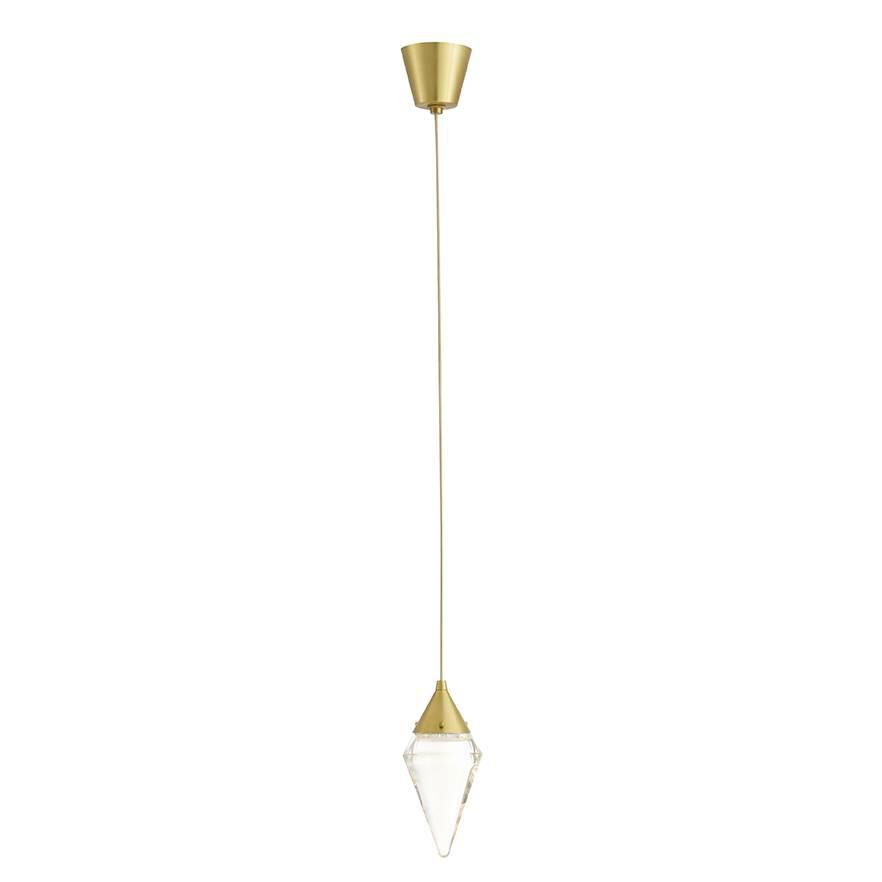 Shown in Antique Brass finish and Clear glass