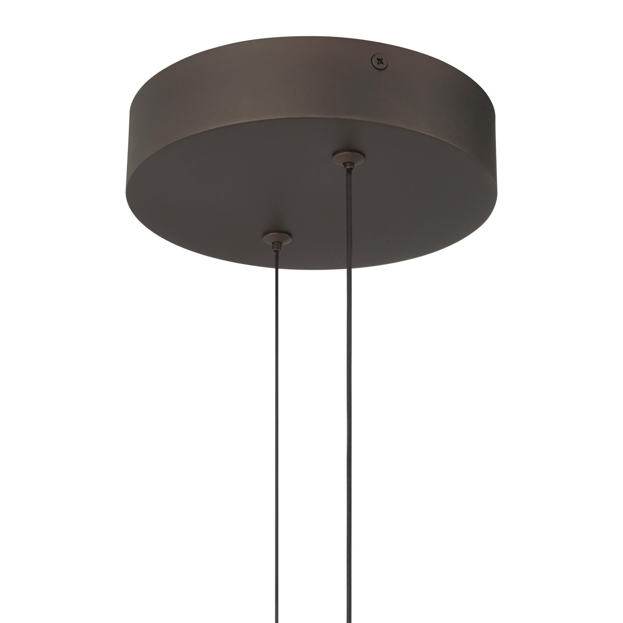 Shown in Dark Bronze finish and Etched Opal glass