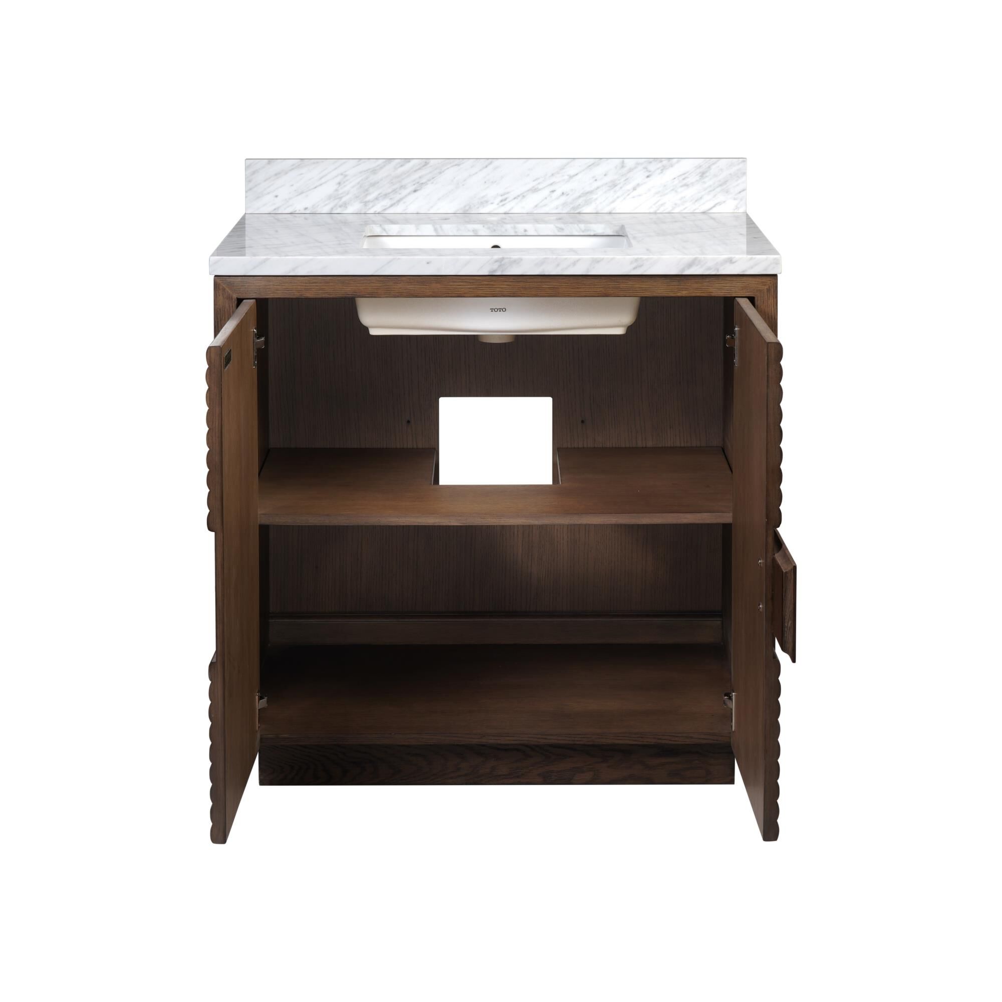 Shown in Cocoa and White finish