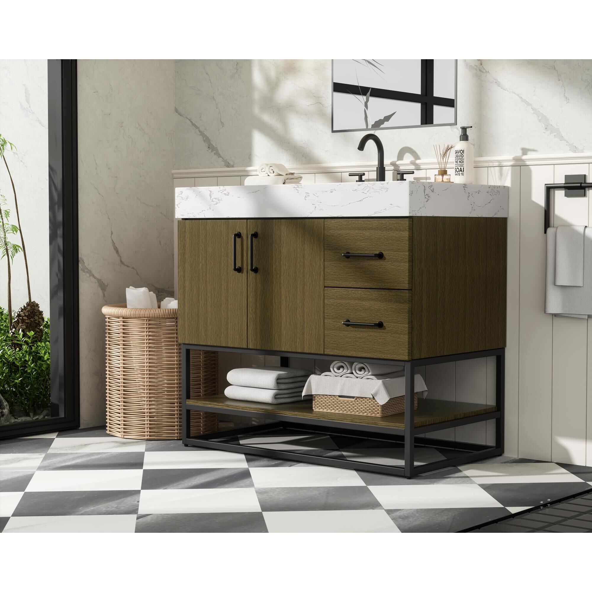 Caroline 36 Inch Bath Vanity by Elegant Dcor