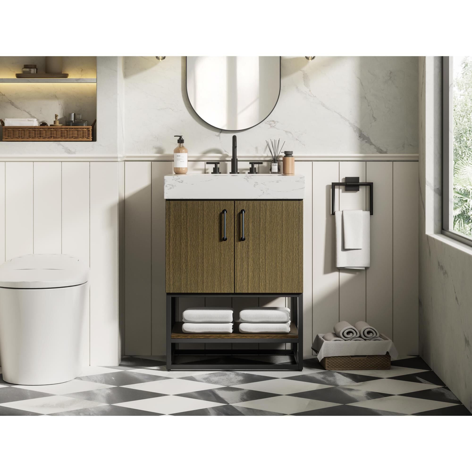 Caroline 24 Inch Bath Vanity by Elegant Dcor