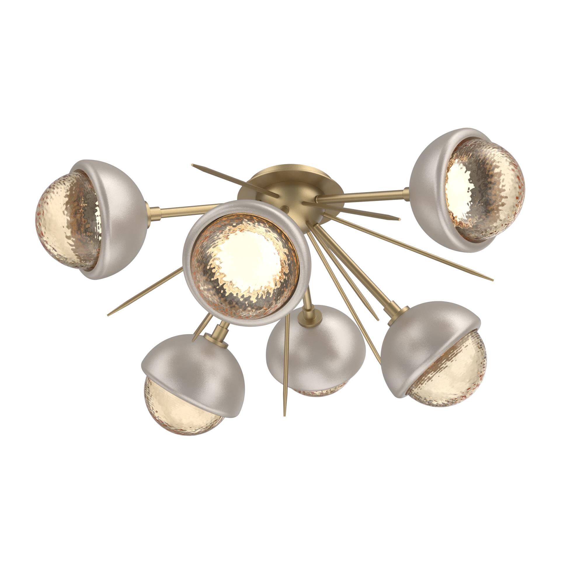 Levi Wilson Cabochon 28 Inch Semi Flush Mount by Hammerton Studio