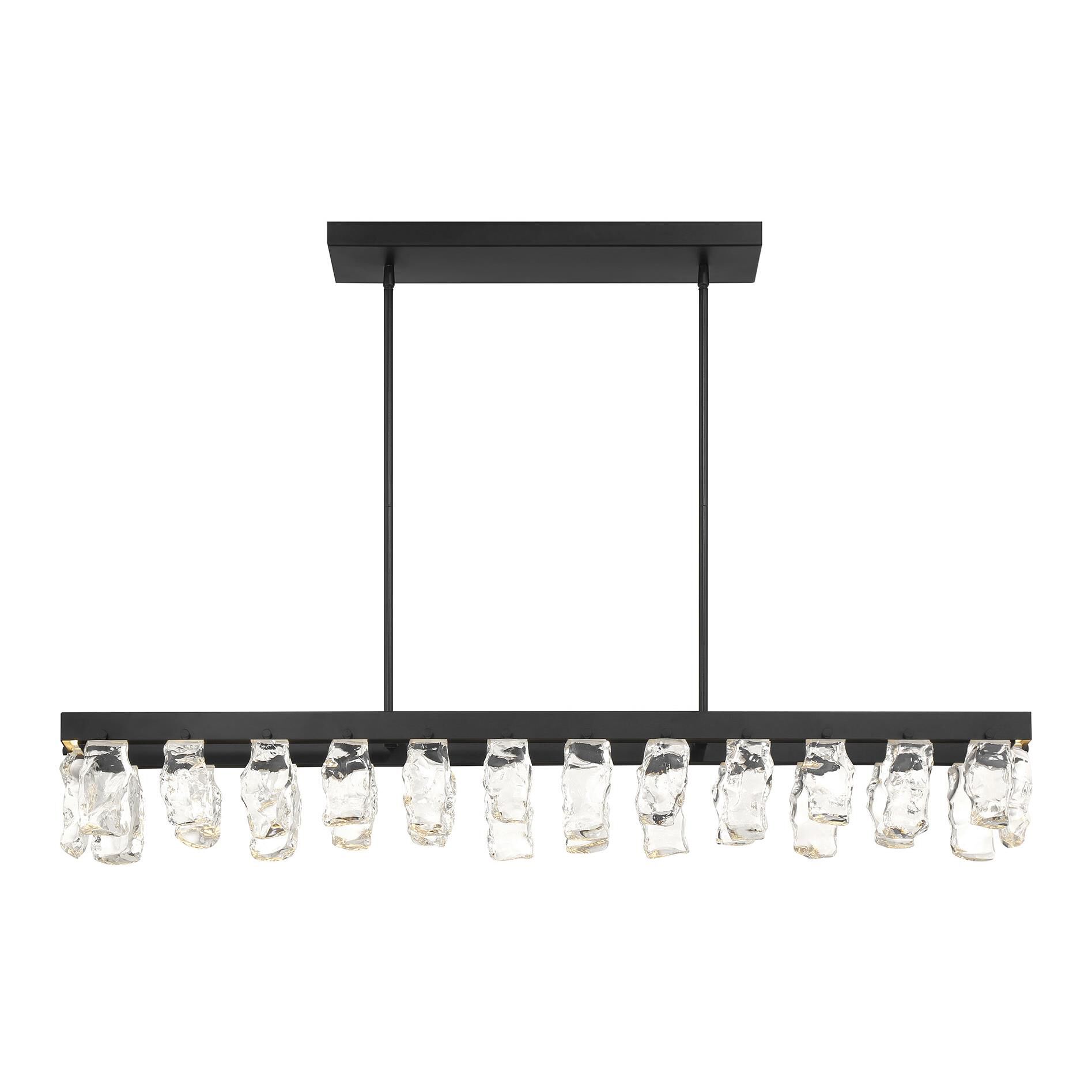 Artic Glacier Linear Suspension Light by Kovacs