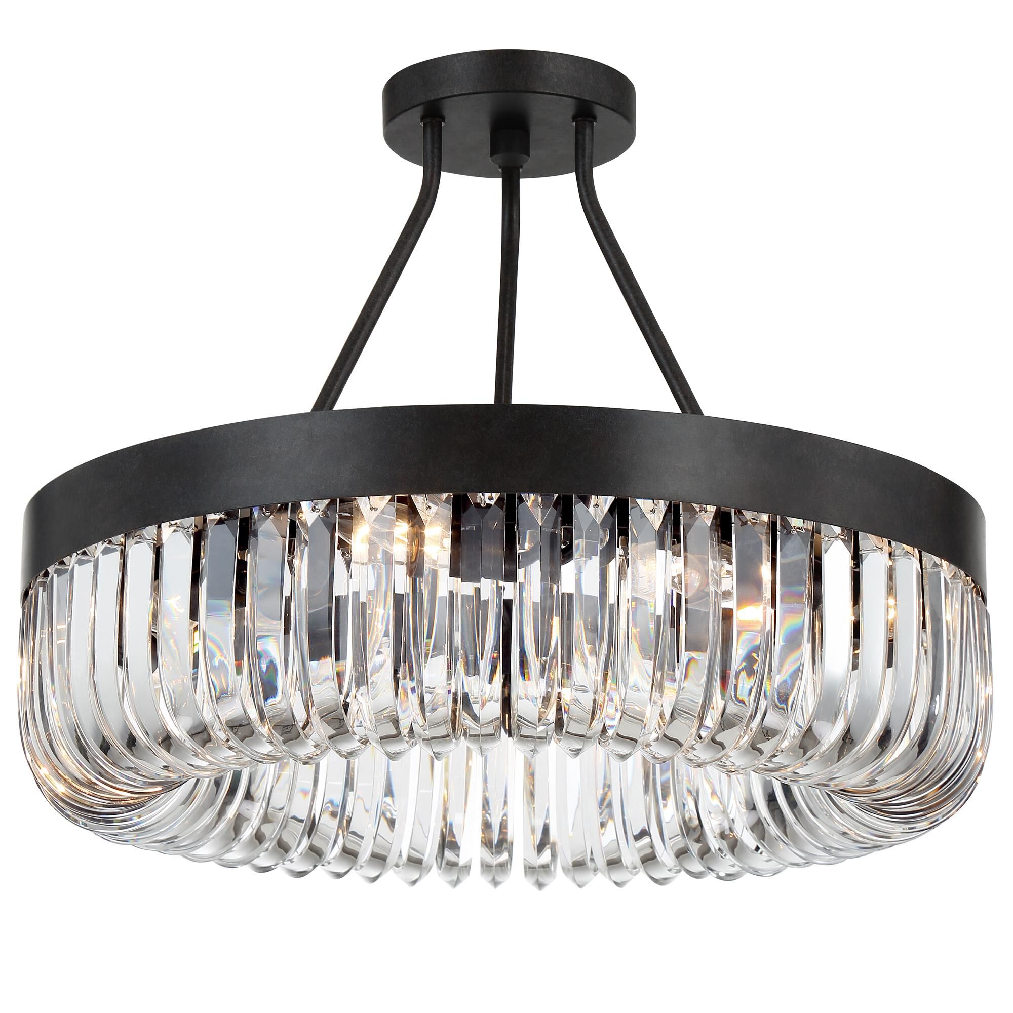 Alister 23 Inch Semi Flush Mount by Crystorama