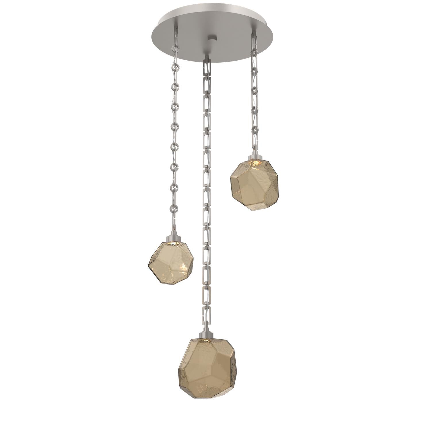 Levi Wilson Gem 21 Inch Multi Light Pendant by Hammerton Studio