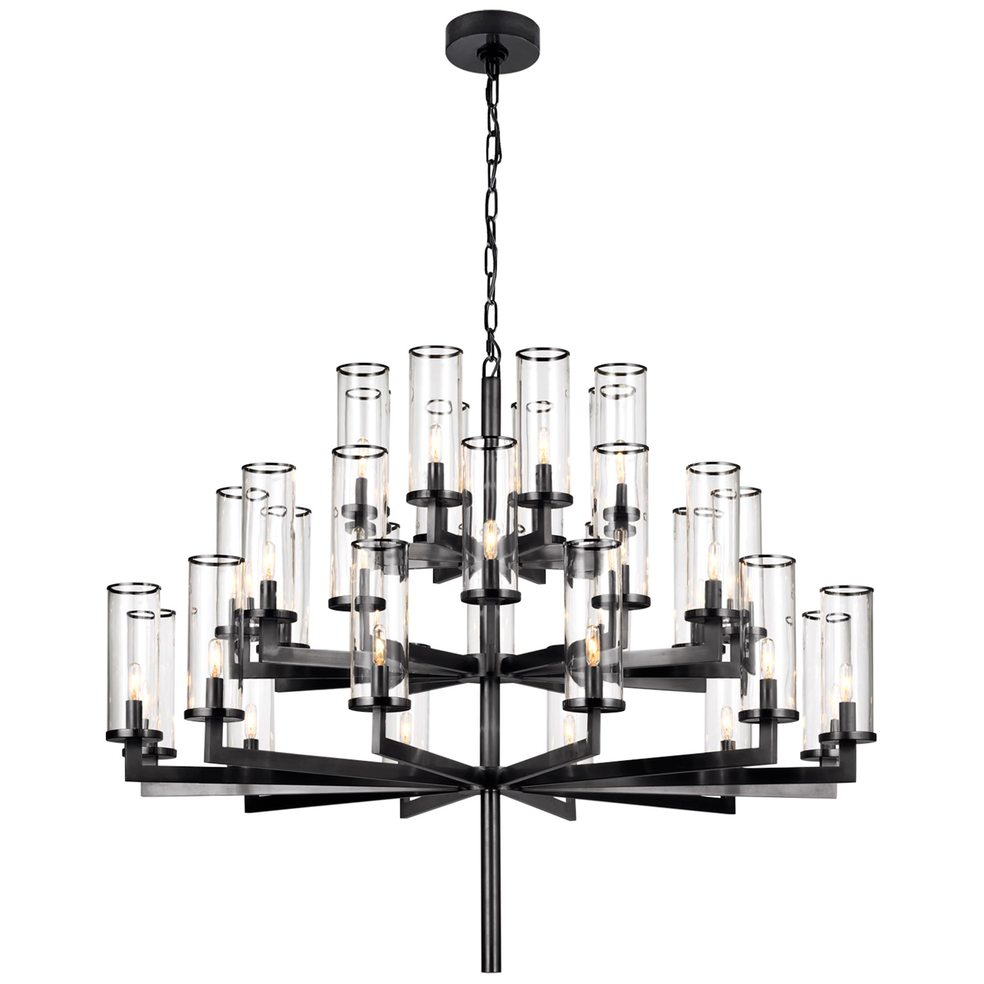Shown in Bronze finish and Clear glass