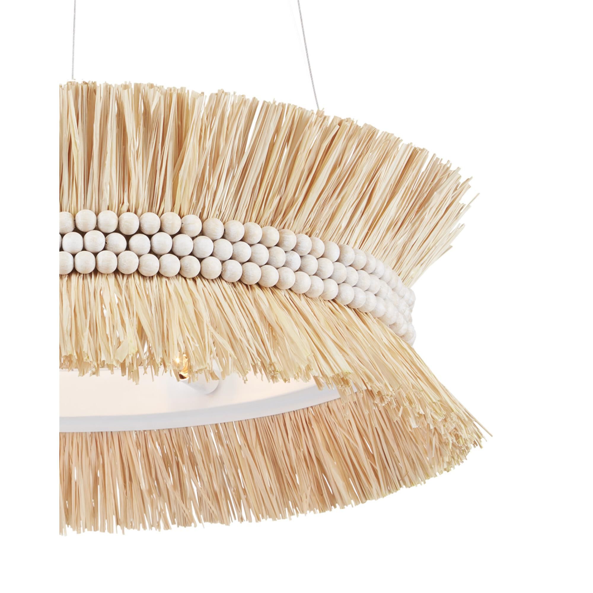 Jamie Beckwith Seychelles 33 Inch 6 Light Chandelier,