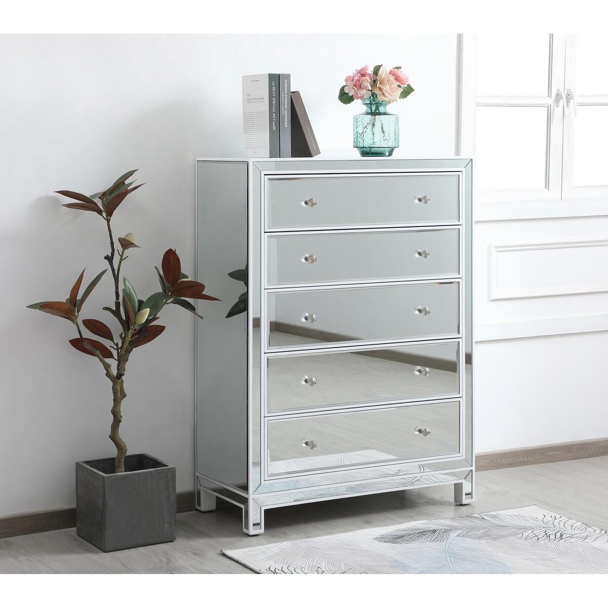 Reflexion Storage Cabinet by Elegant Decor
