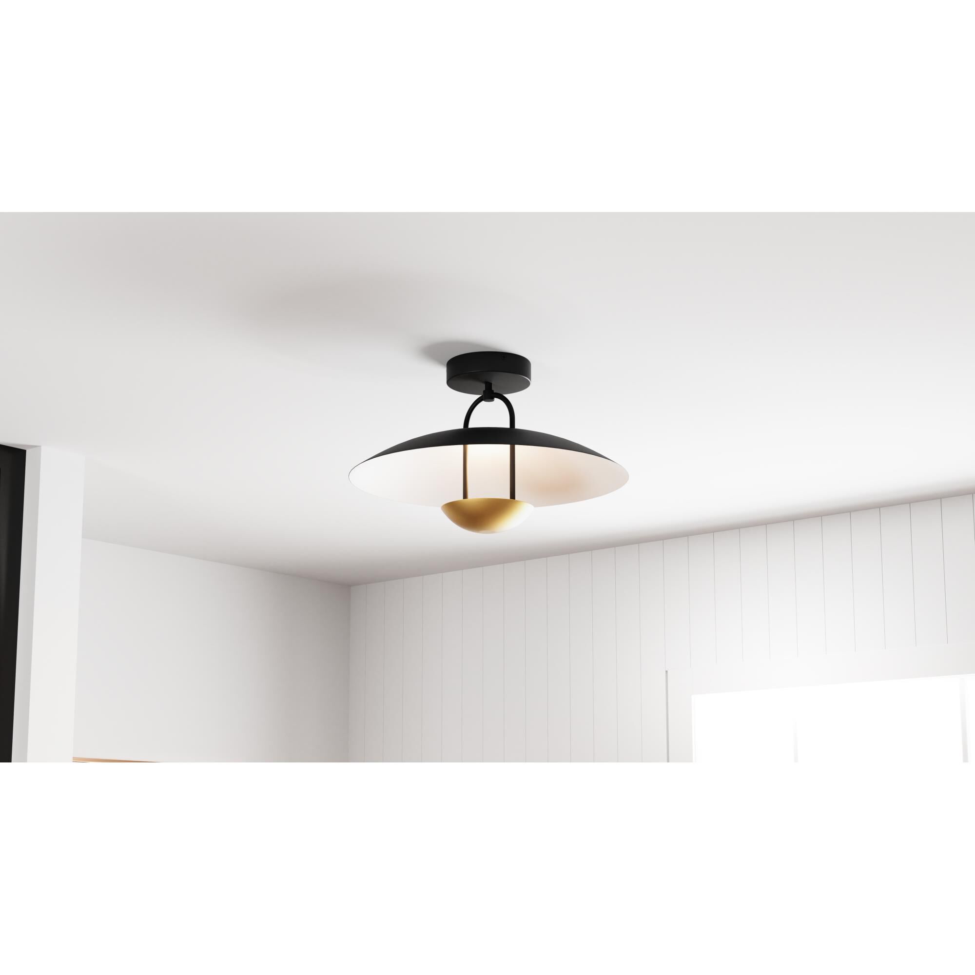 Shown in Matte Black finish and Metal shade