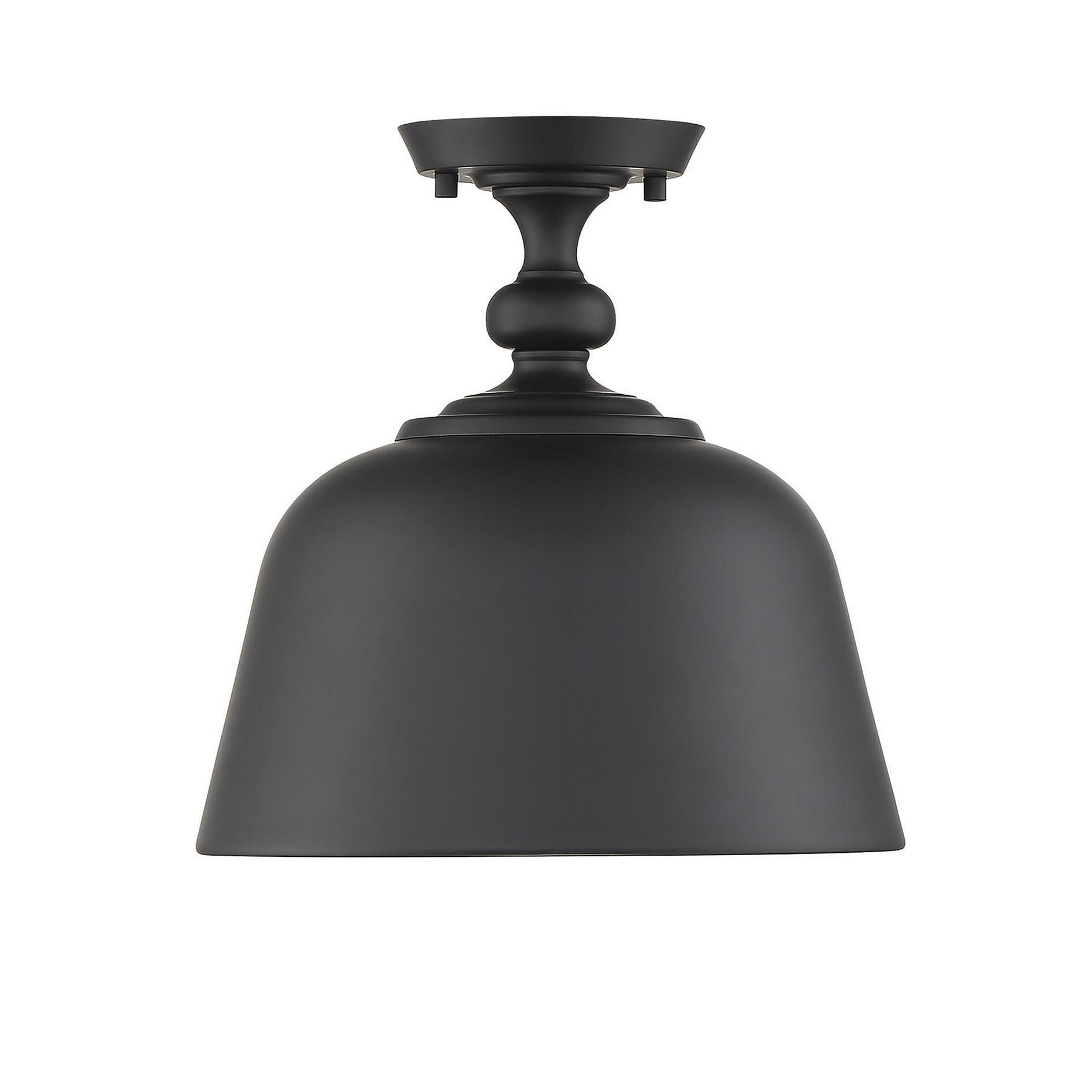 Berg 12 Inch 1 Light Semi Flush Mount by Savoy House