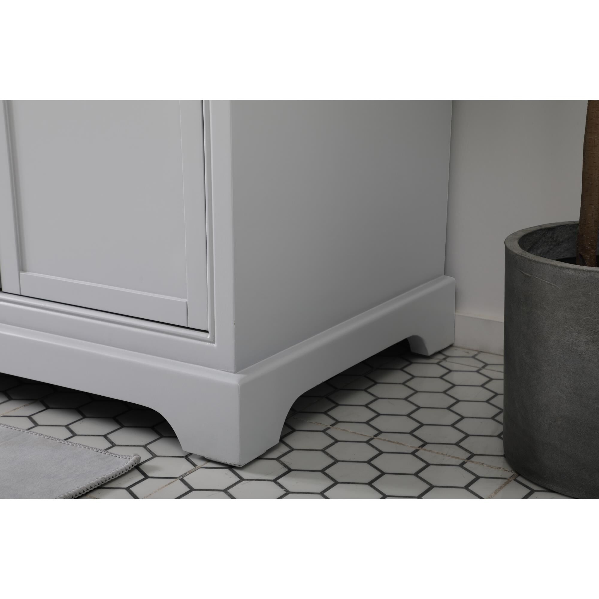 Shown in Grey finish