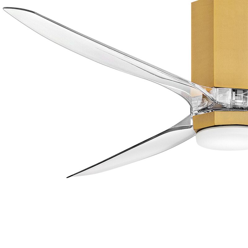 Facet 52 Inch Flush Mount Fan with Light Kit by Hinkley