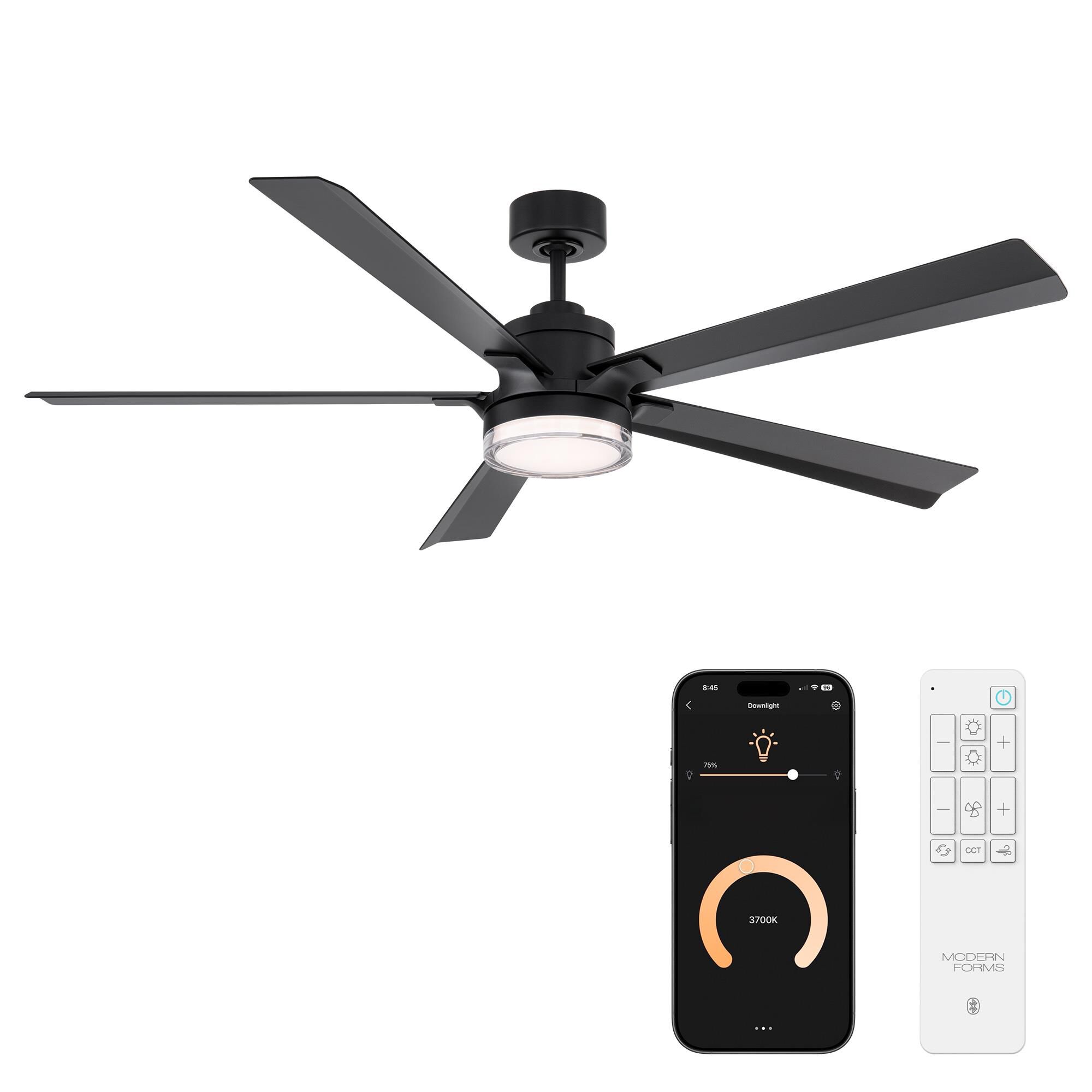 Radiant 64 Inch Ceiling Fan with Light Kit by Modern Forms