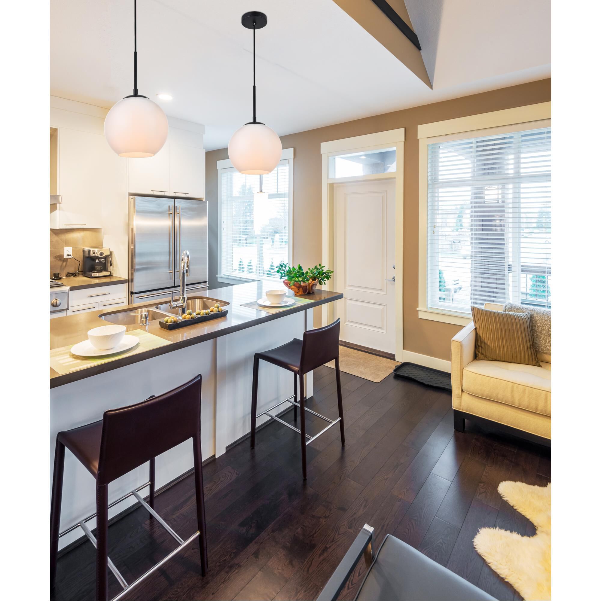 Baxter 8 Inch Mini Pendant by Elegant Lighting