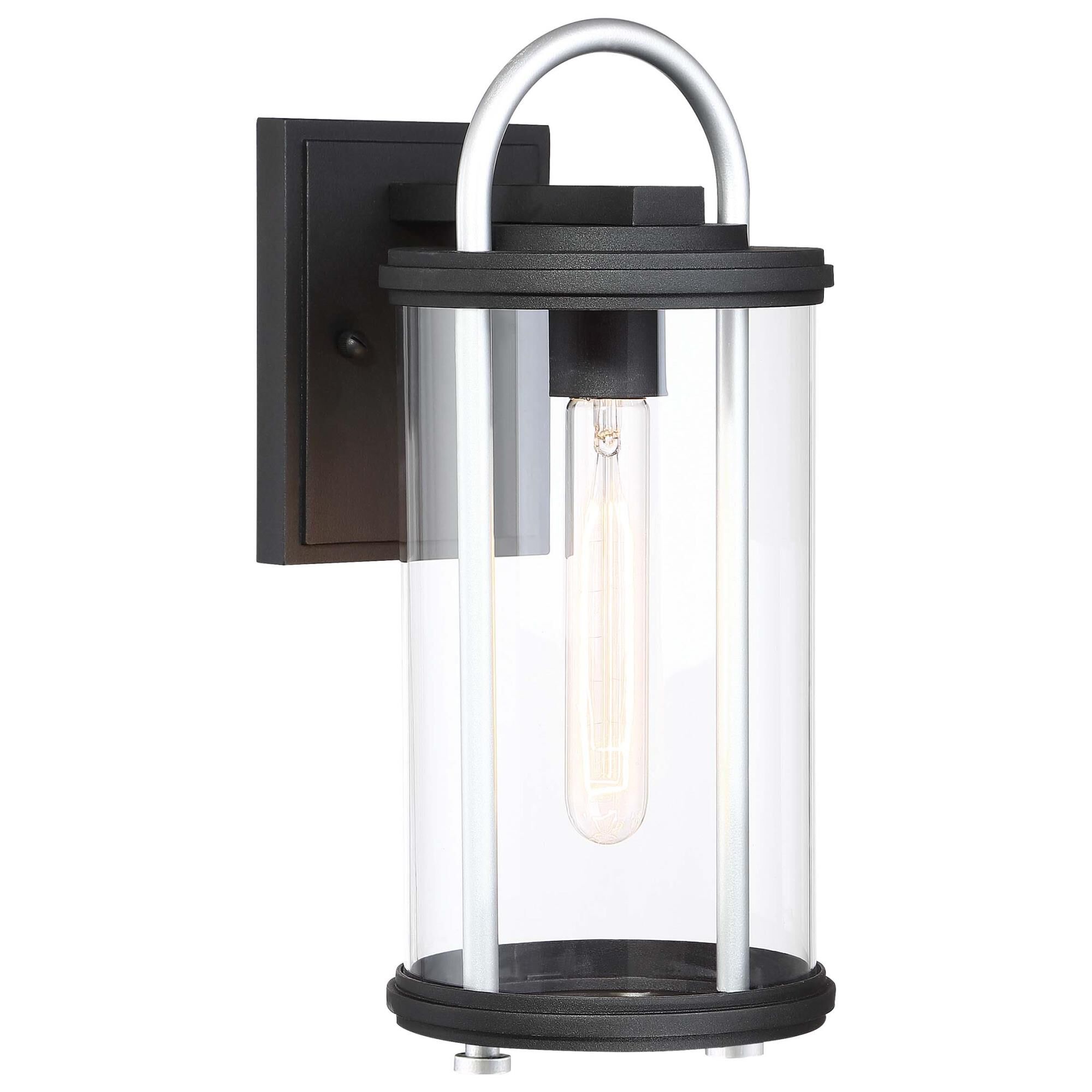 Shown in Black W/Silver Accent finish and Clear glass