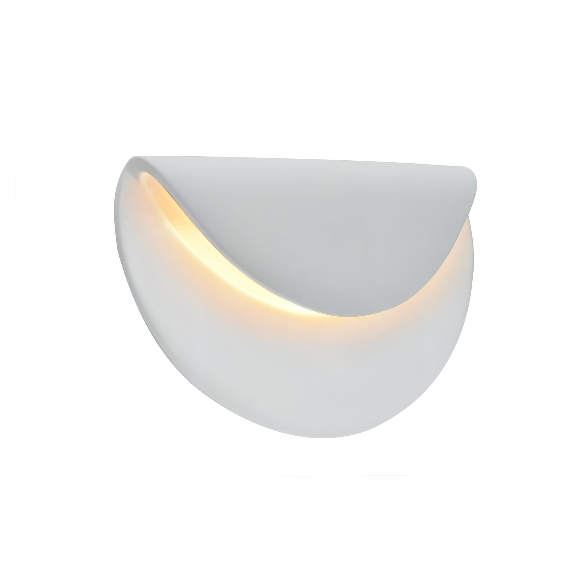 Shown in Gloss White finish and Gloss White shade