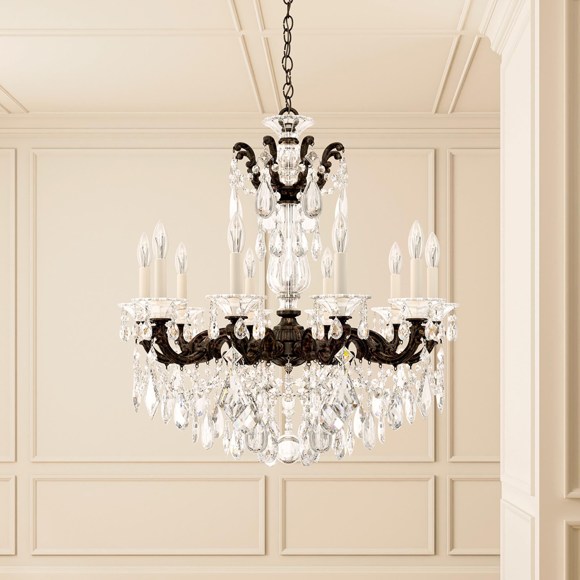 La Scala 28 Inch 10 Light Chandelier by Schonbek
