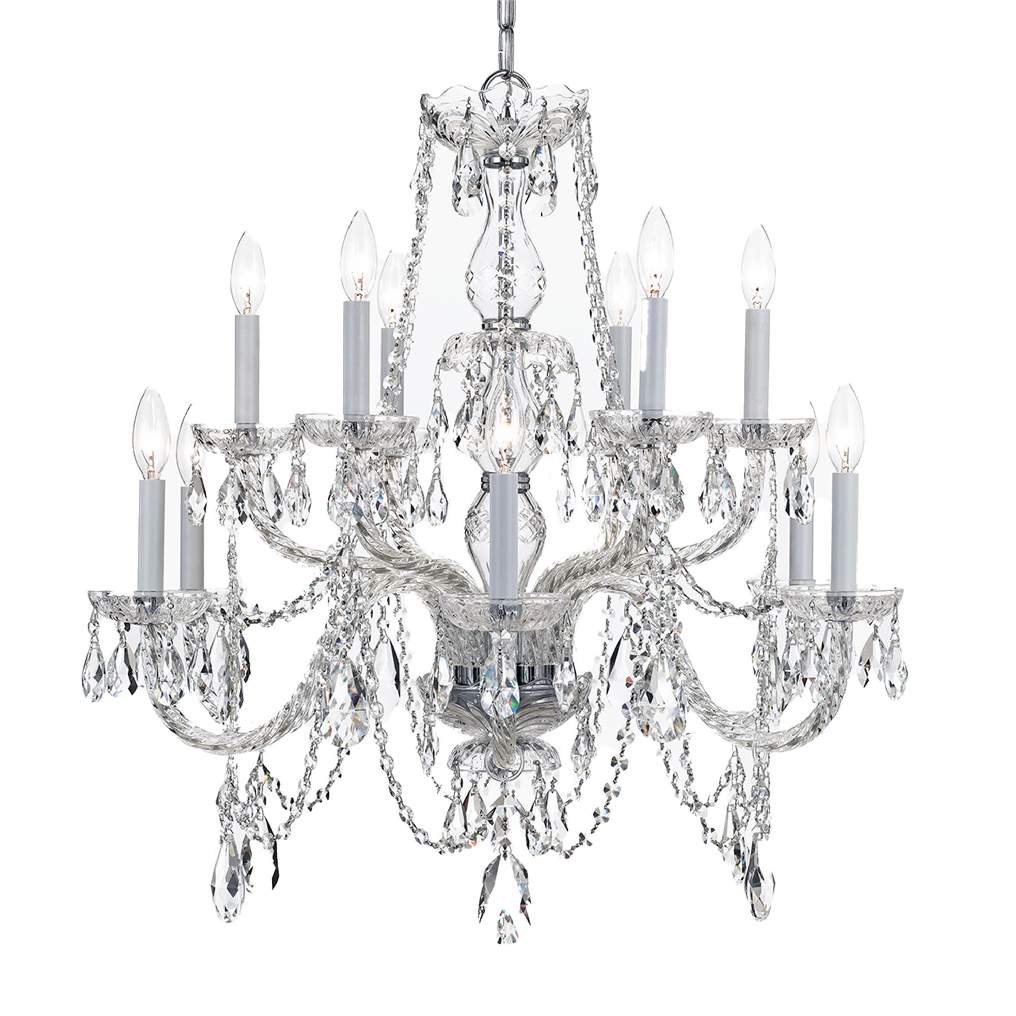 Traditional Crystal 31 Inch Chandelier,