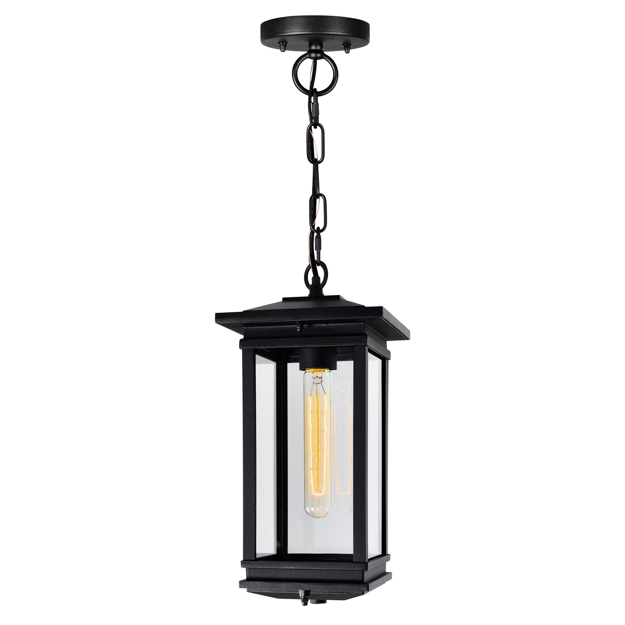 CWI Lighting Oakwood 15 Inch Tall Outdoor Hanging Lantern