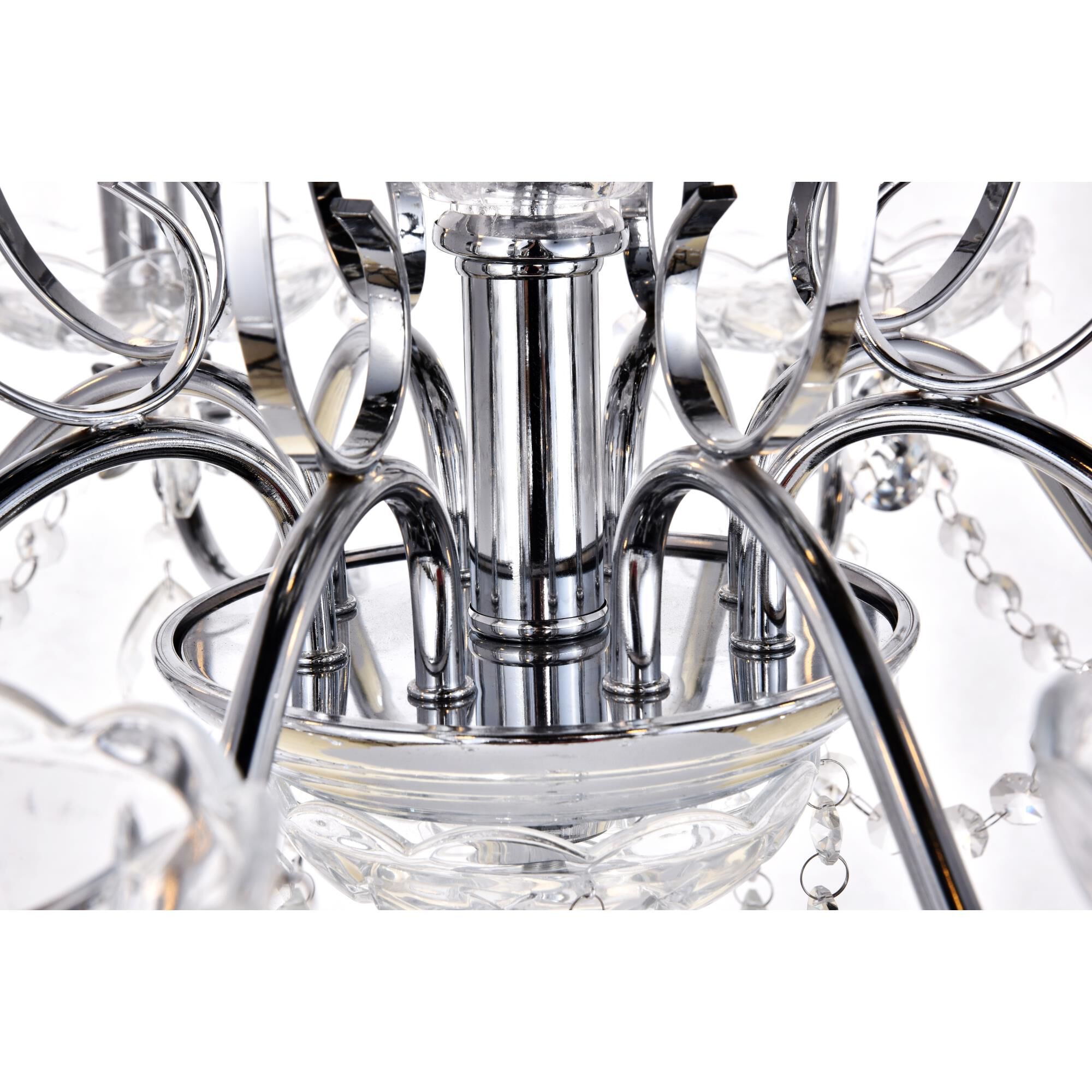 Voltaire 26 Inch 8 Light Chandelier by Elegant Lighting