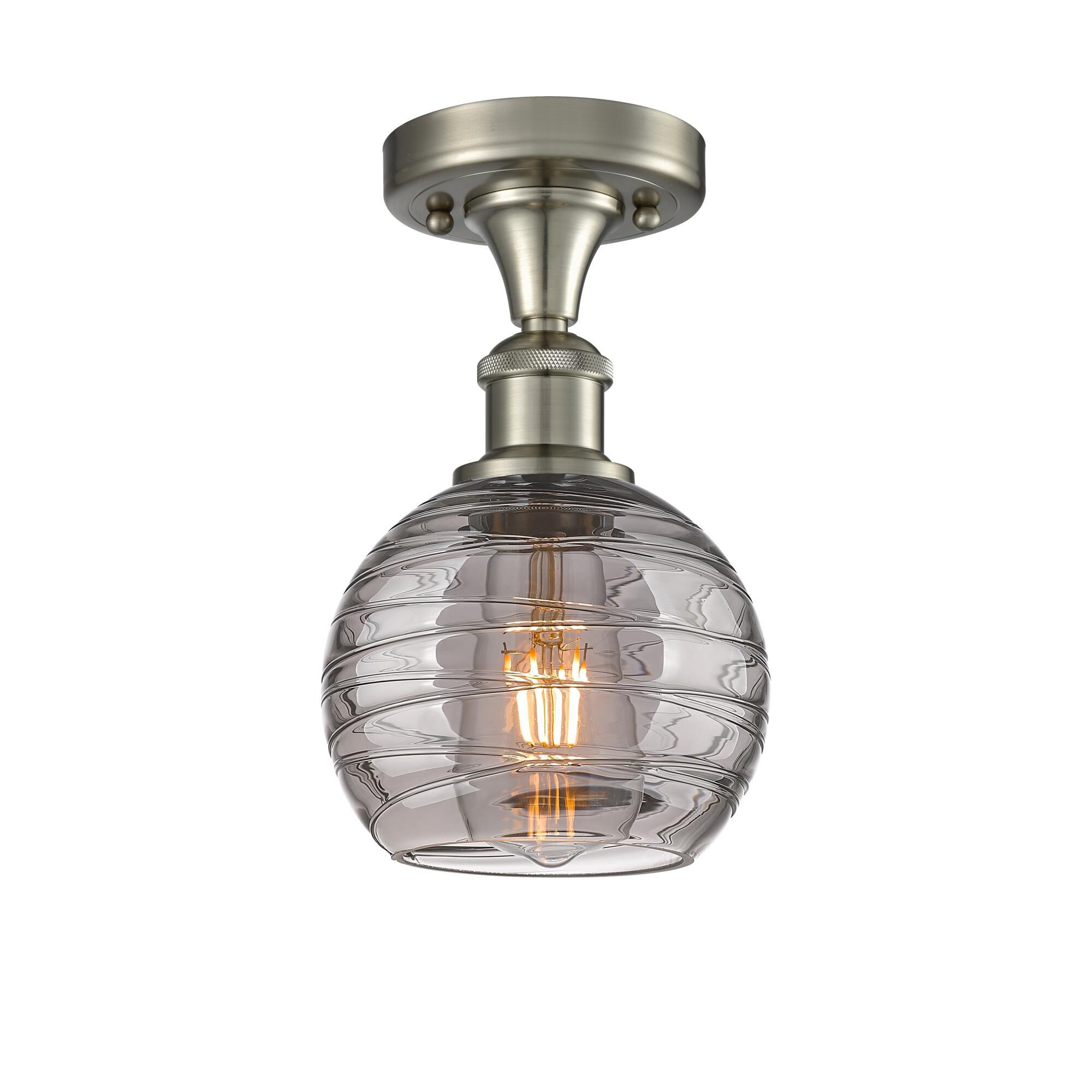 Bruno Marashlian Athens Deco Swirl 6 Inch Semi Flush Mount by Innovations Lighting