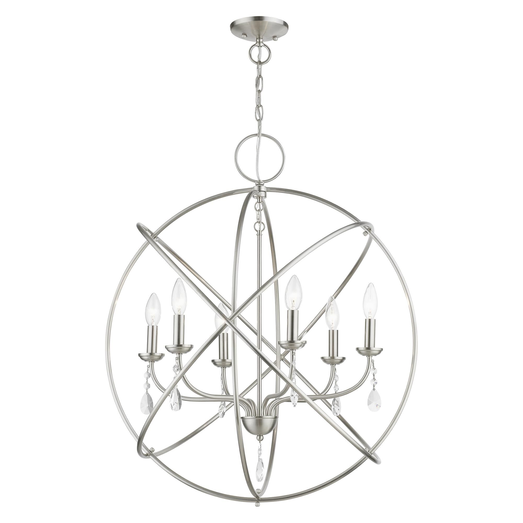 Aria 12 Inch 6 Light Mini Chandelier by Livex Lighting