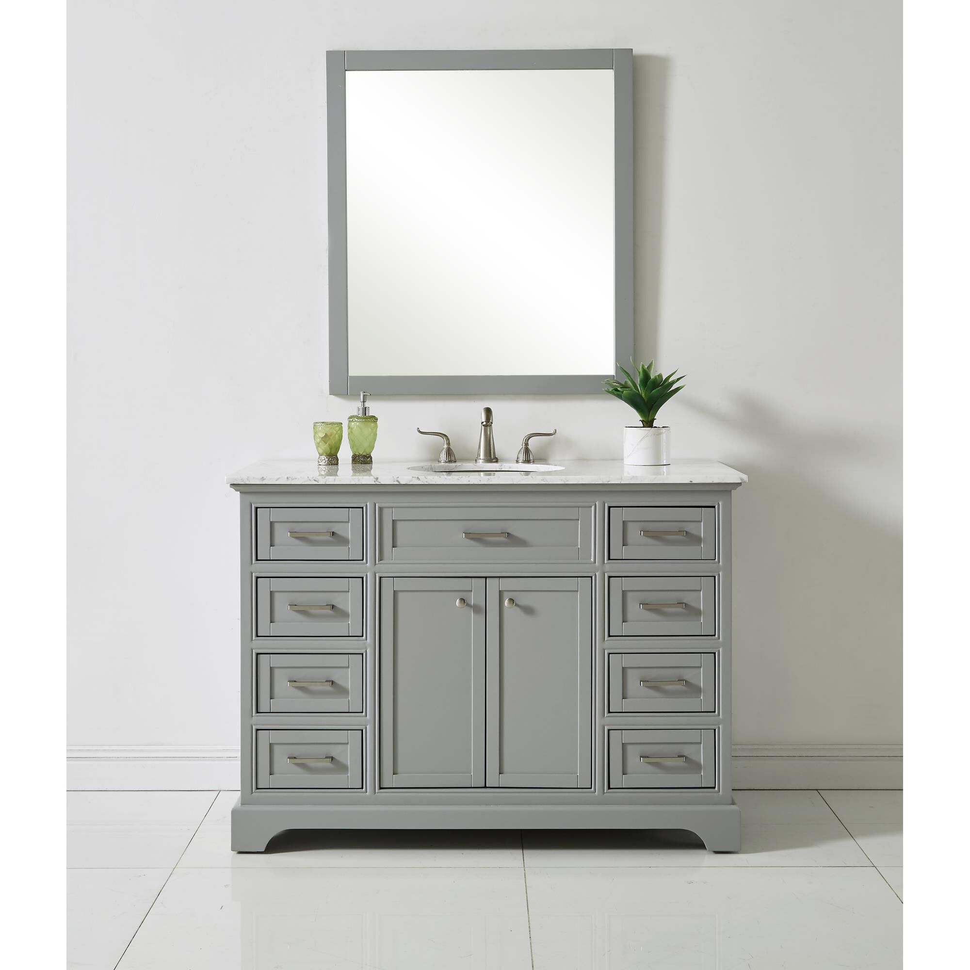 Shown in Light Grey finish