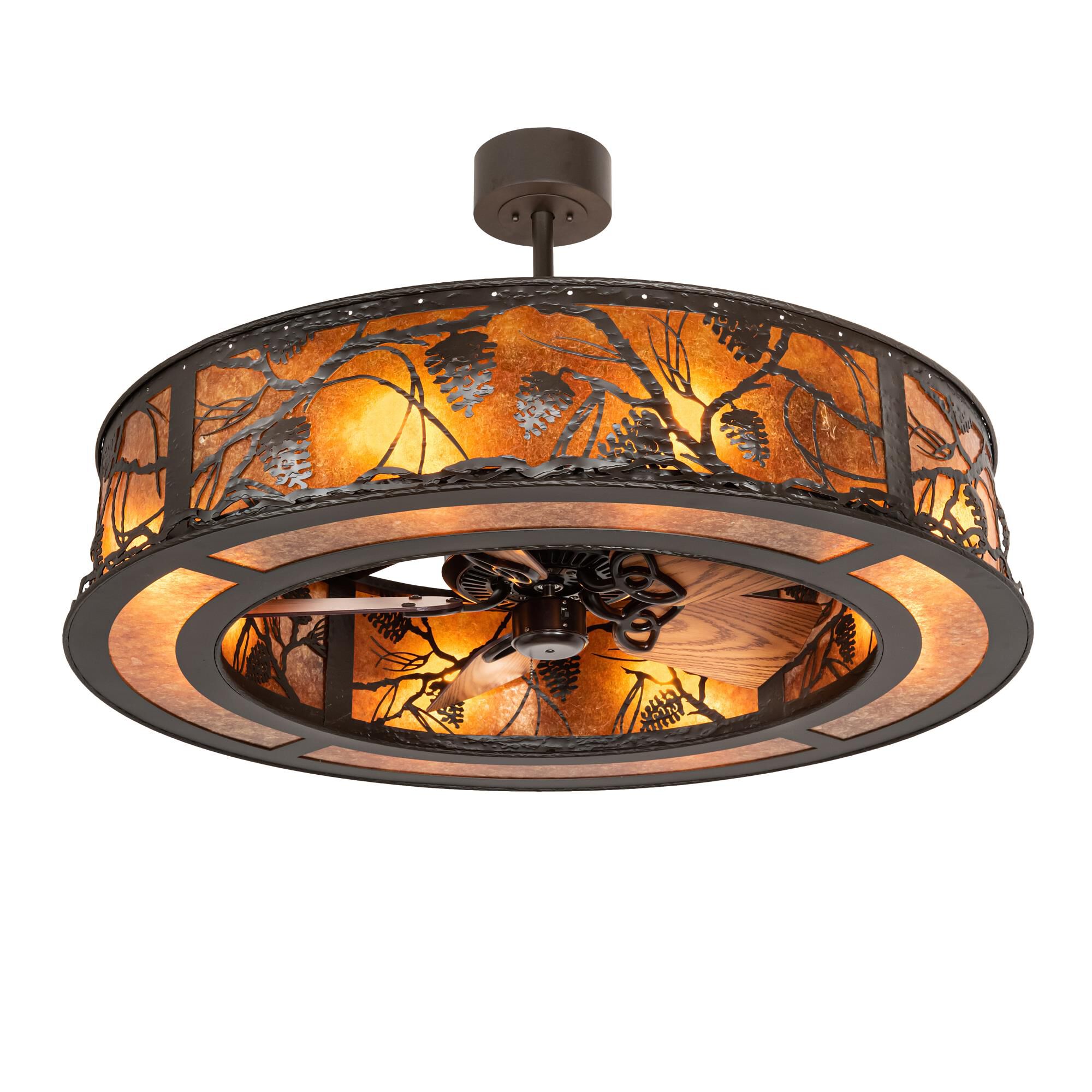 Whispering Pines 44 Inch 4 Light Chandelier by Meyda Lighting