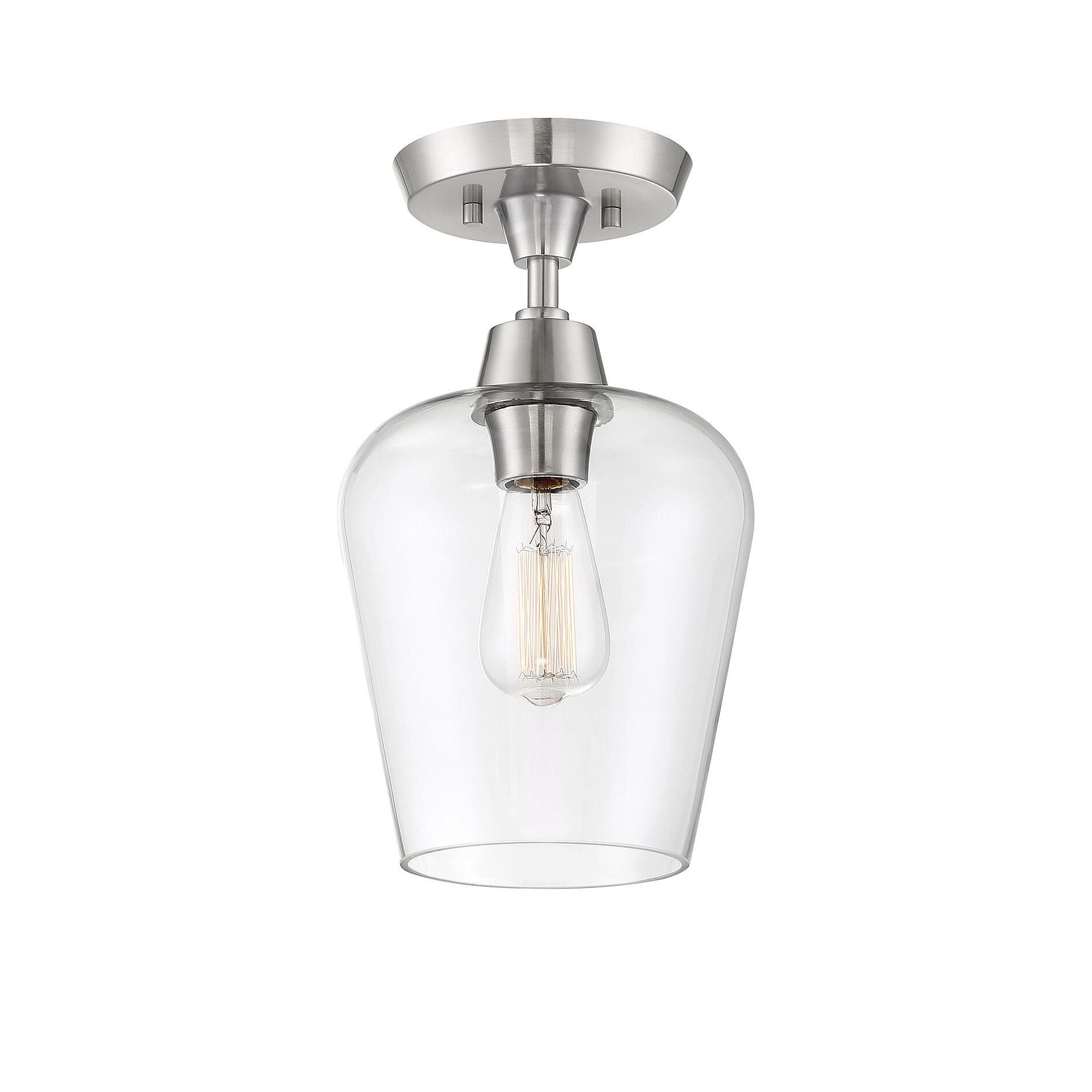 Octave 8 Inch 1 Light Semi Flush Mount by Savoy House