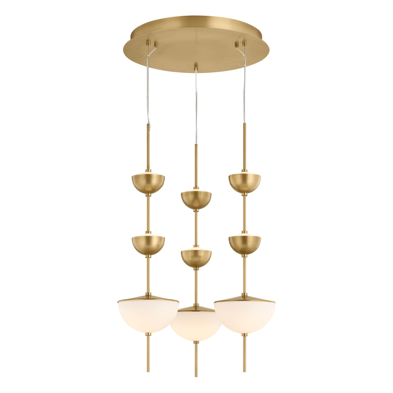 Zhora Small Chandelier by Sonneman