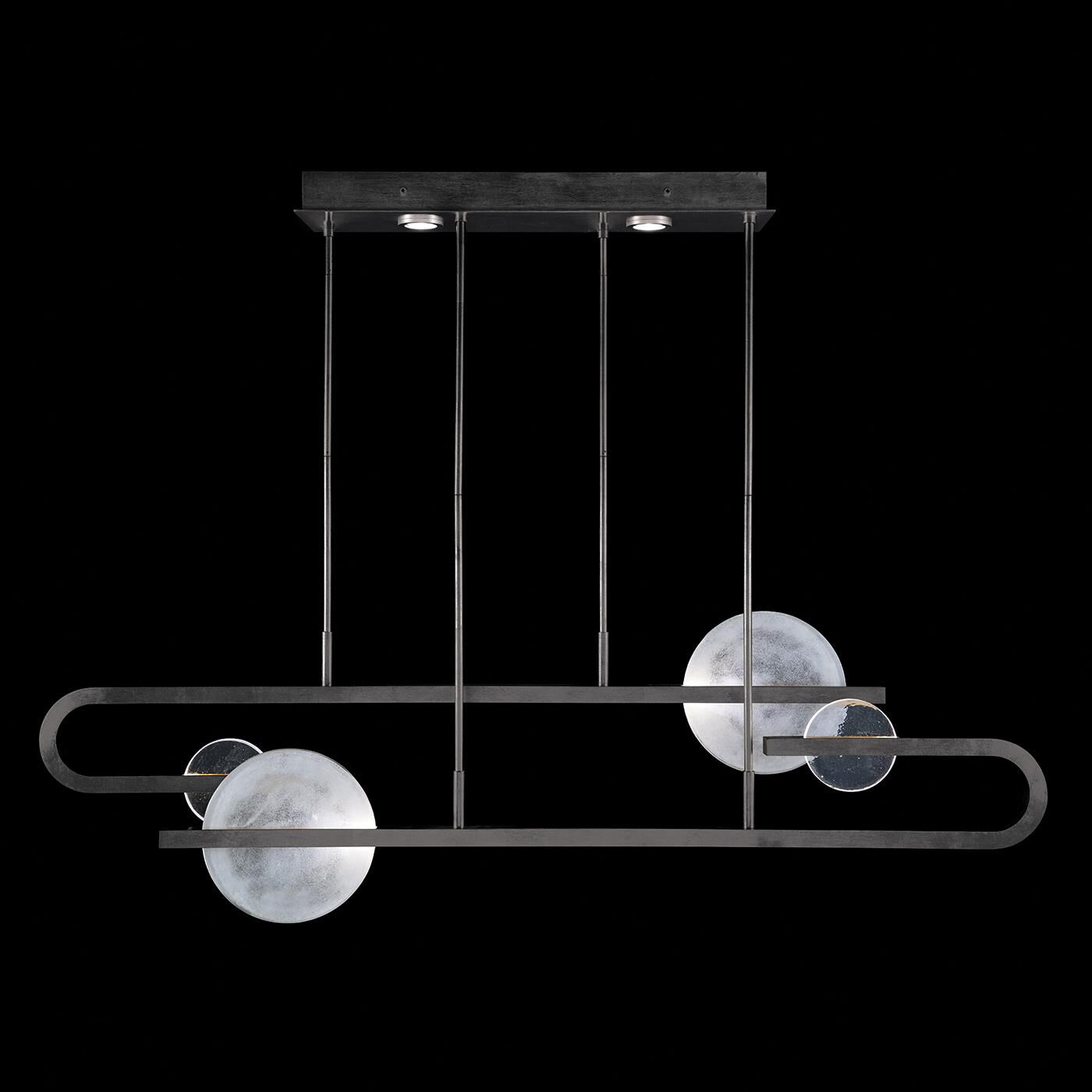 Selene Linear Suspension Light by Fine Art Handcrafted Lighting