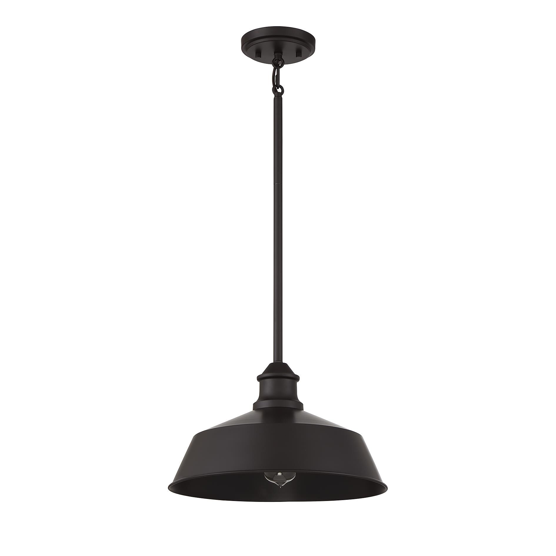 Shown in Oil Rubbed Bronze finish and Metal shade
