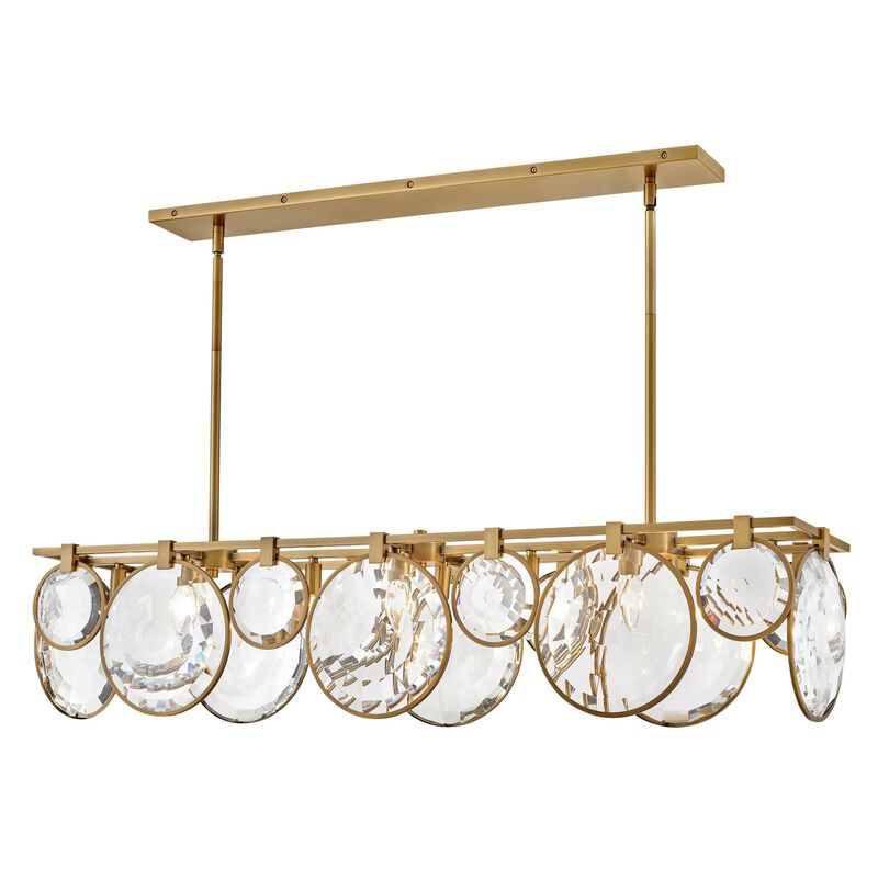 Nala 49 Inch 8 Light LED Linear Suspension Light by Fredrick Ramond