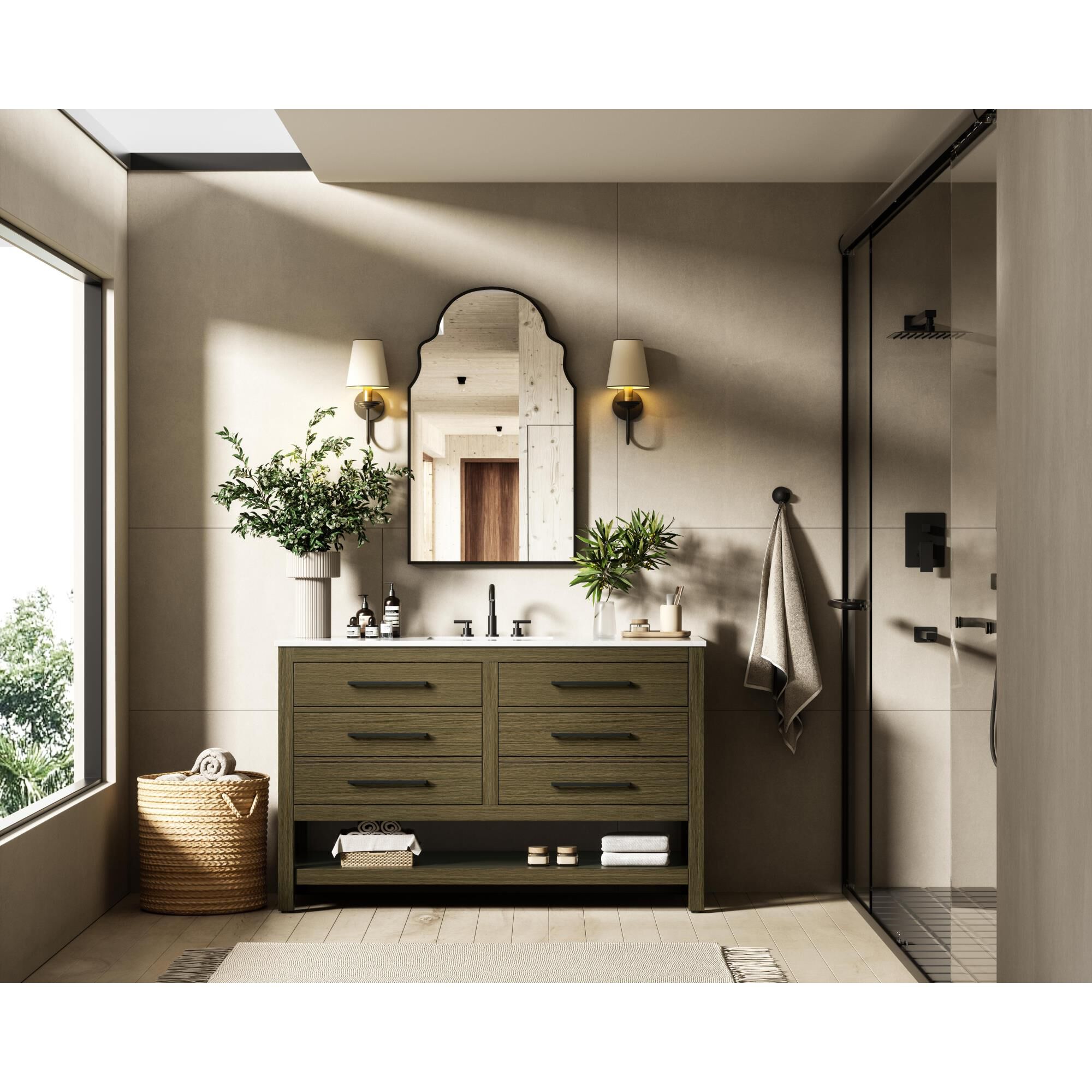 Shown in Chestnut Brown finish