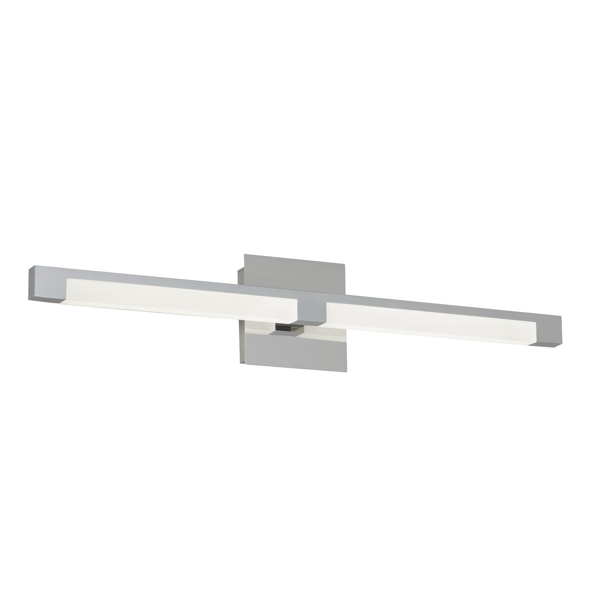Shown in Polished Chrome and White finish
