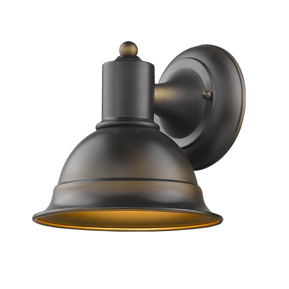 Shown in Oil Rubbed Bronze finish and Oil Rubbed Bronze glass and Oil-Rubbed Bronze Metal shade