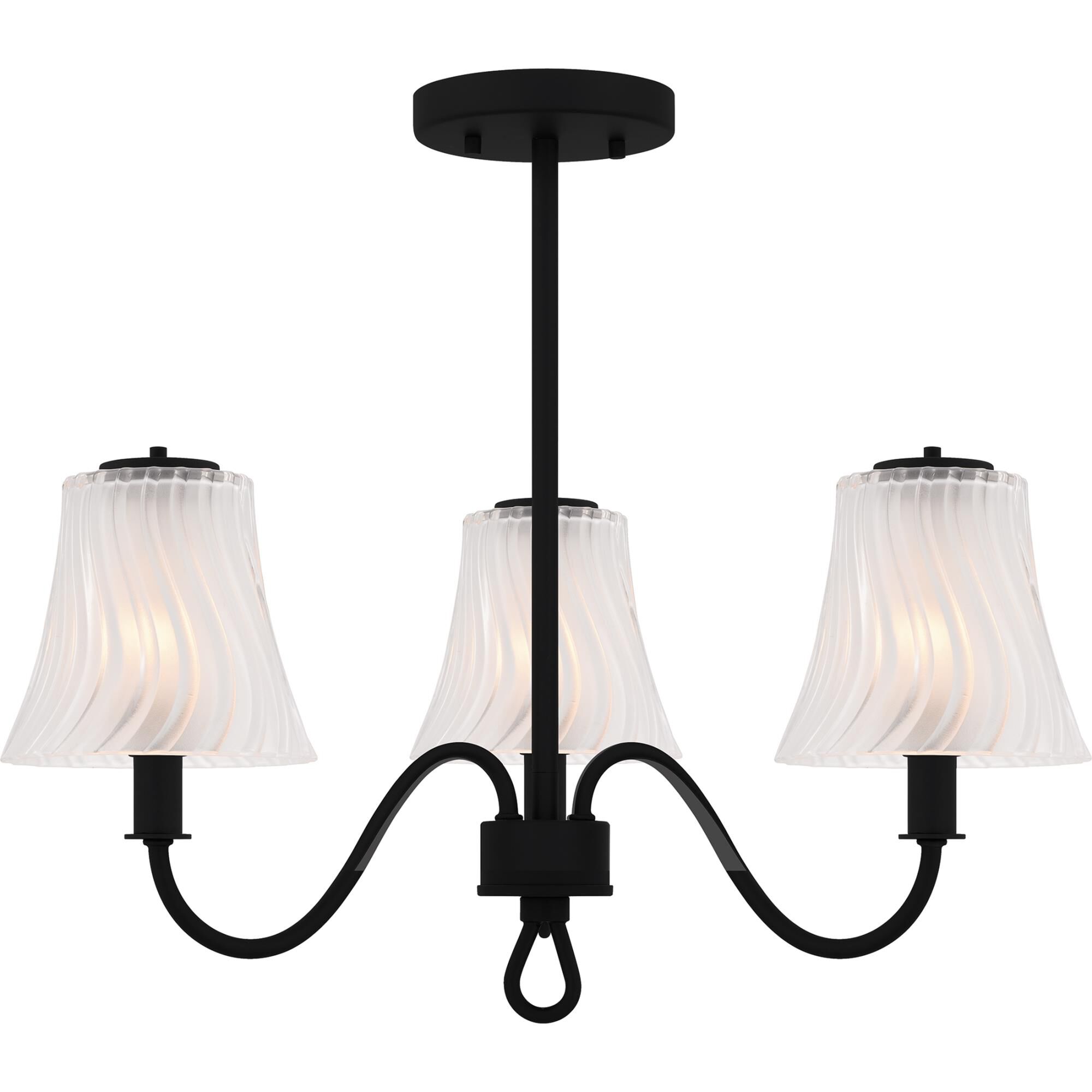 Mckinney 22 Inch Semi Flush Mount by Quoizel