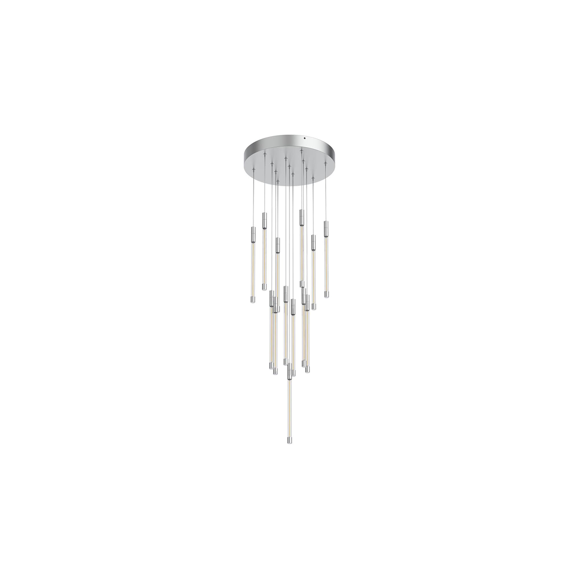 Shown in Chrome finish and Clear glass