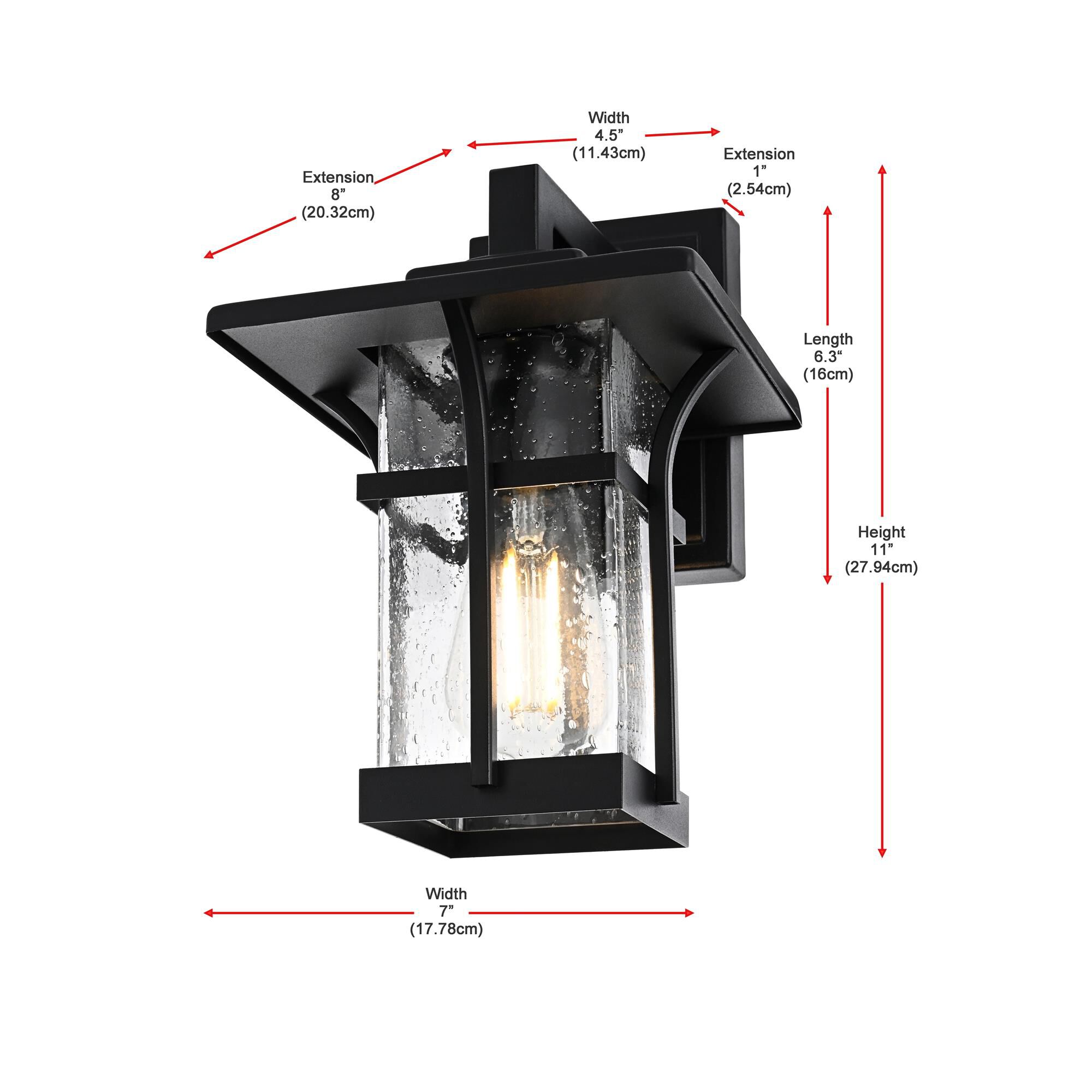 Shown in Black finish