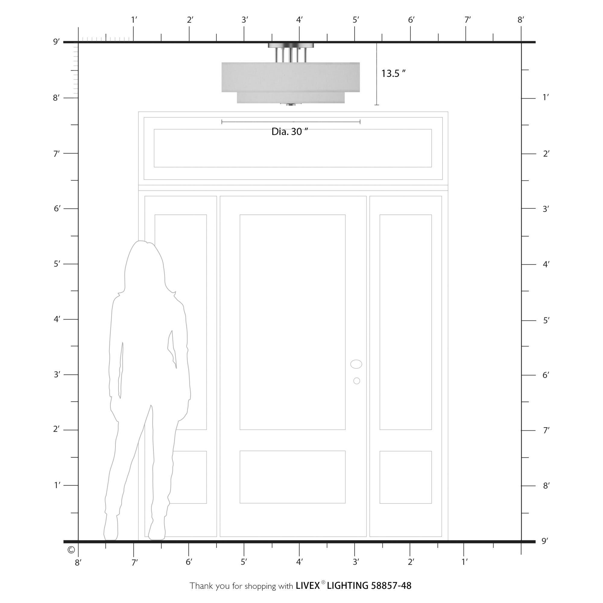 Shown in Antique Gold Leaf finish and Hand Crafted Parchment Color Hardback Fabric with White Color Inside shade