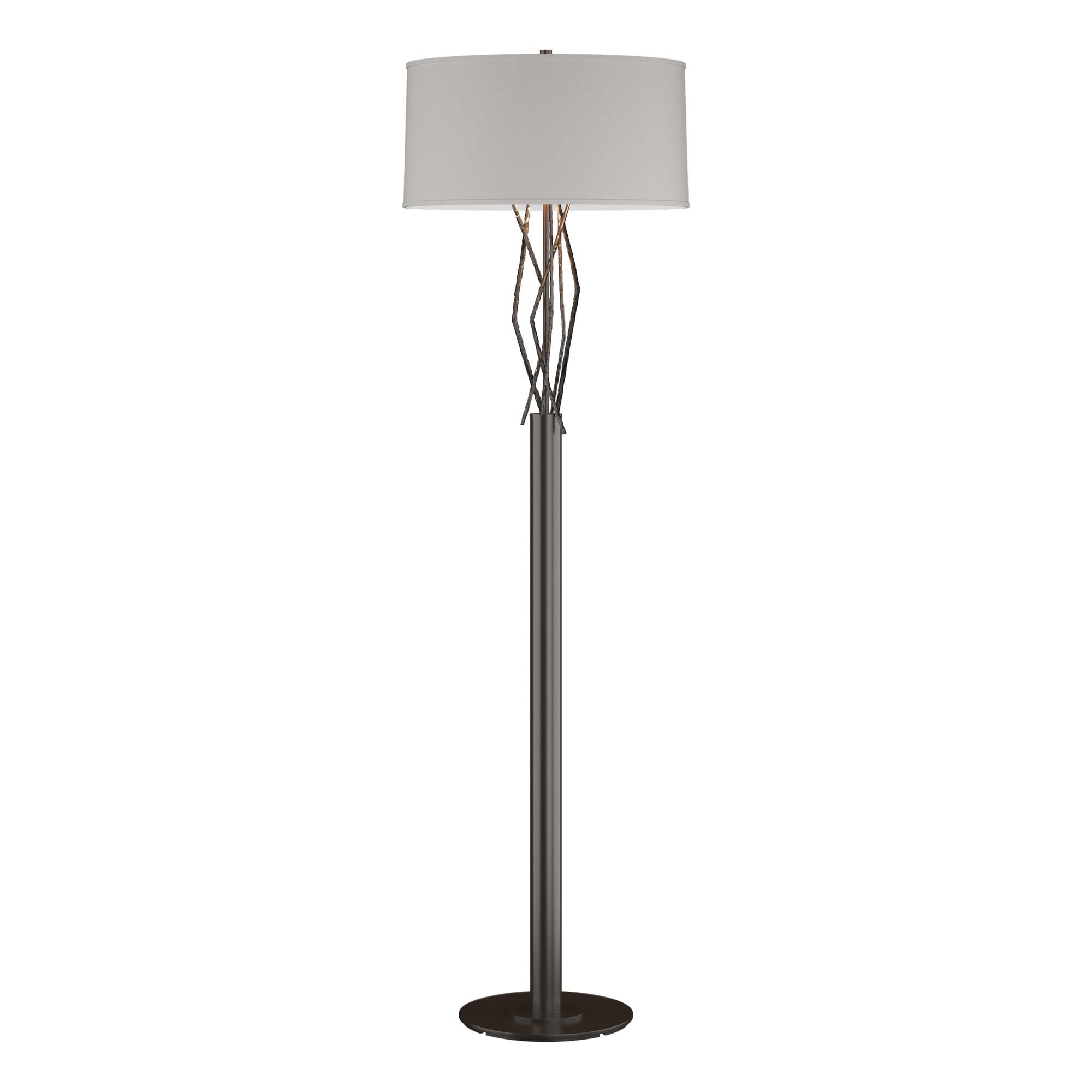 Shown in Oil Rubbed Bronze finish and Flax shade