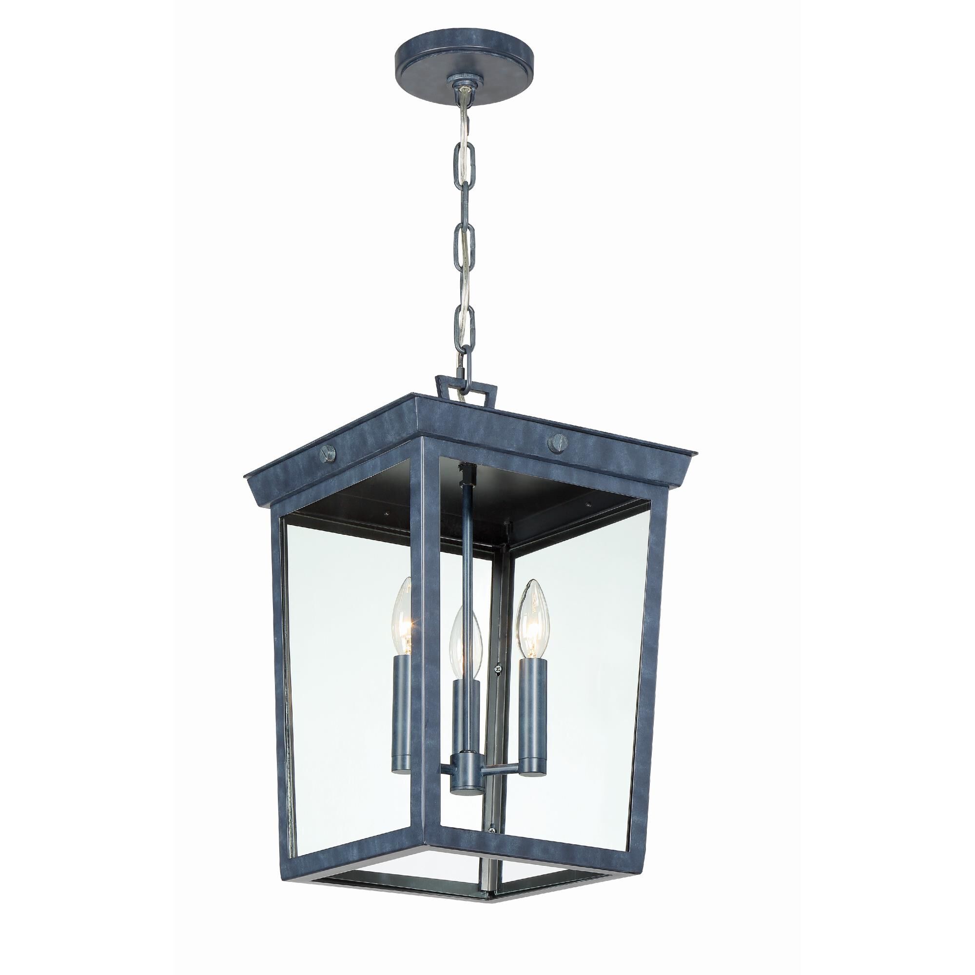 Belmont 18 Inch Tall 3 Light Outdoor Hanging Lantern by Crystorama