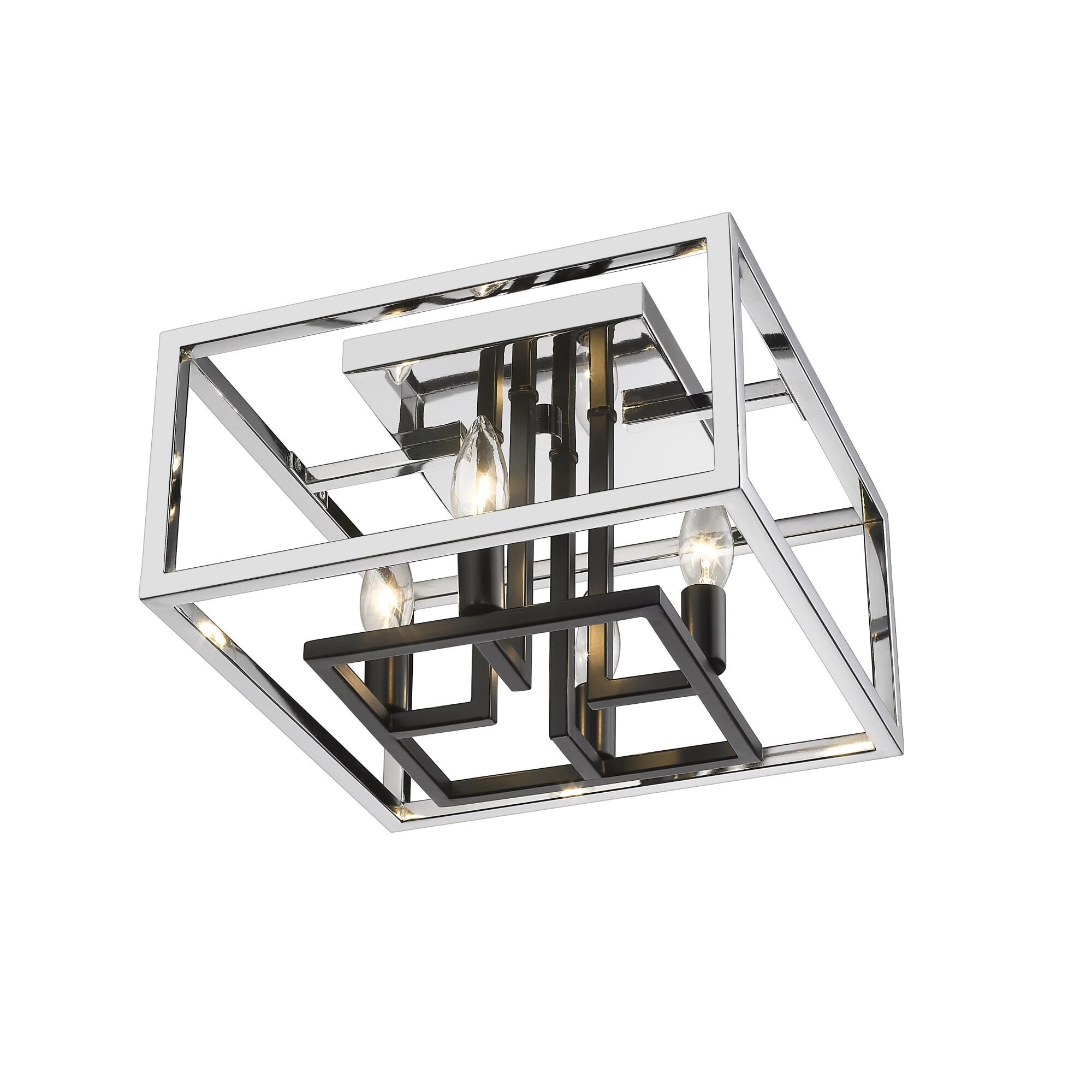 Quadra 13 Inch 4 Light Flush Mount by Z-Lite