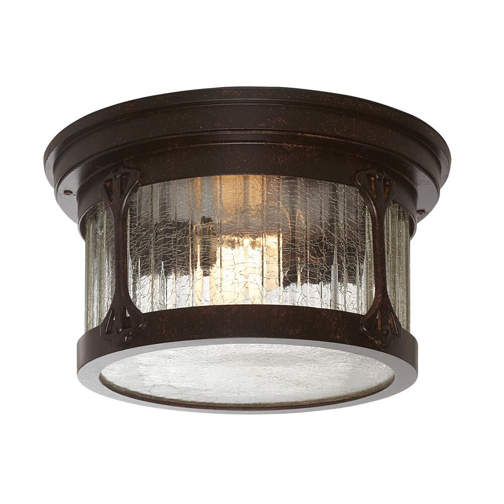 Canyon Lake 12 Inch 2 Light Outdoor Flush Mount by Designers Fountain
